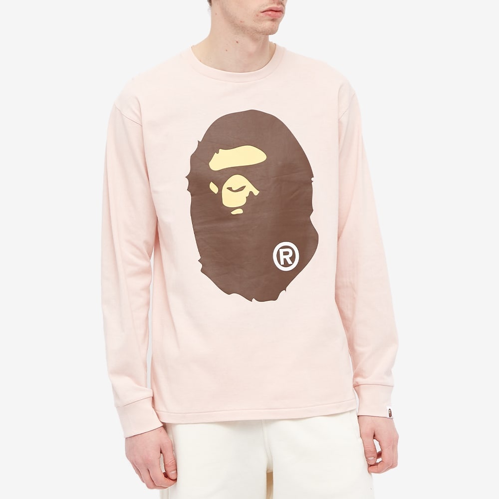 A Bathing Ape Long Sleeve Big Ape Head Tee - 3