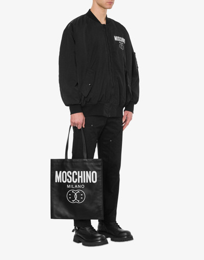 Moschino DOUBLE SMILEY® LOGO NAPPA SHOPPER outlook