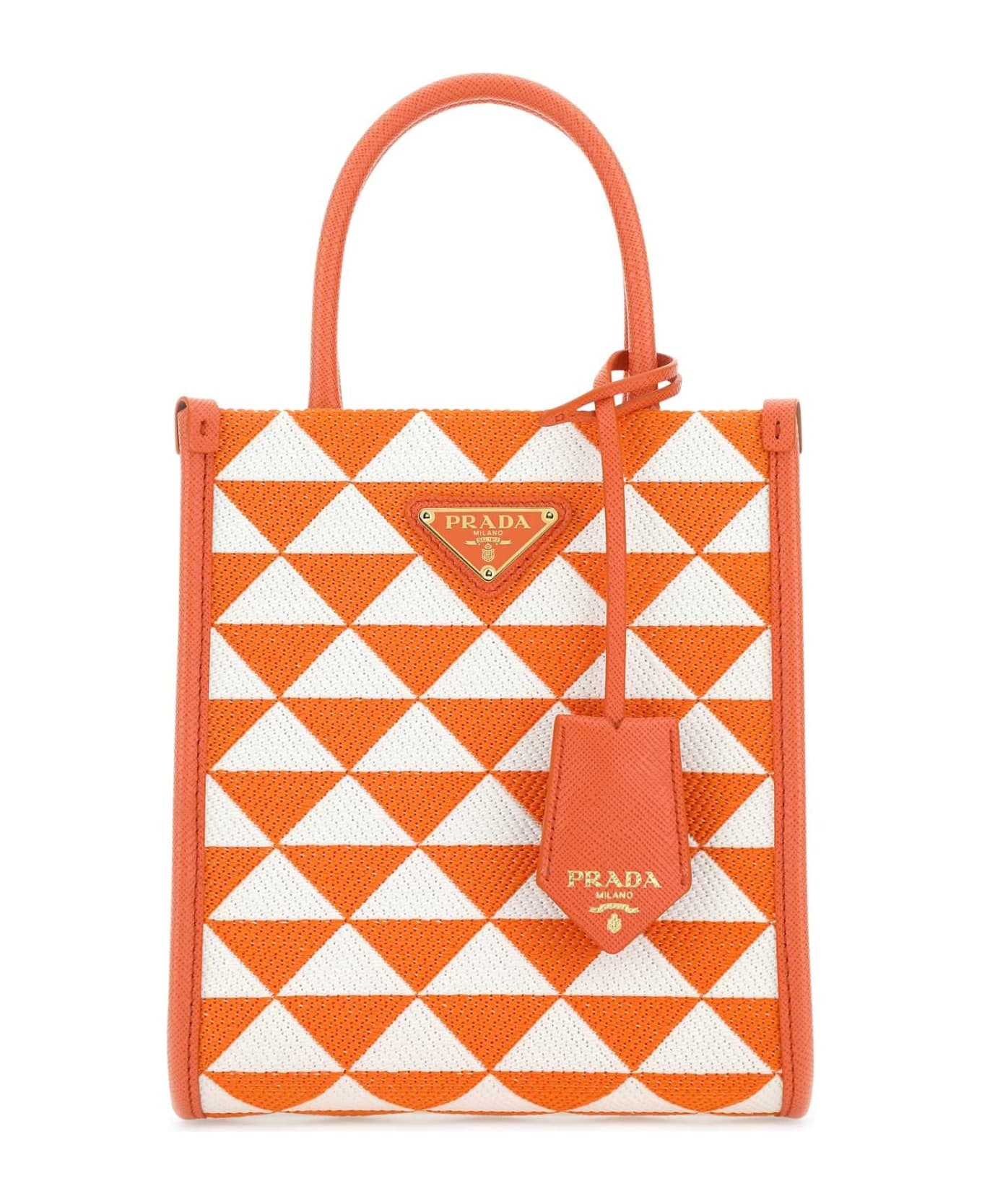 Embroidered Fabric Micro Symbole Handbag - 1