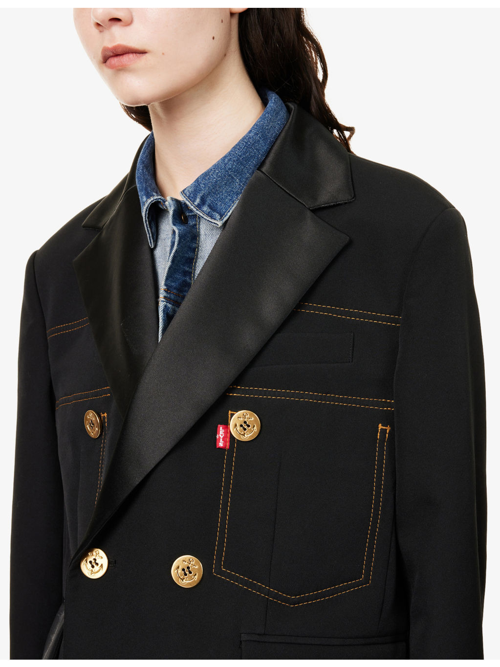 Sacai x Levi's Overlay Twill Denim Jacket - 8