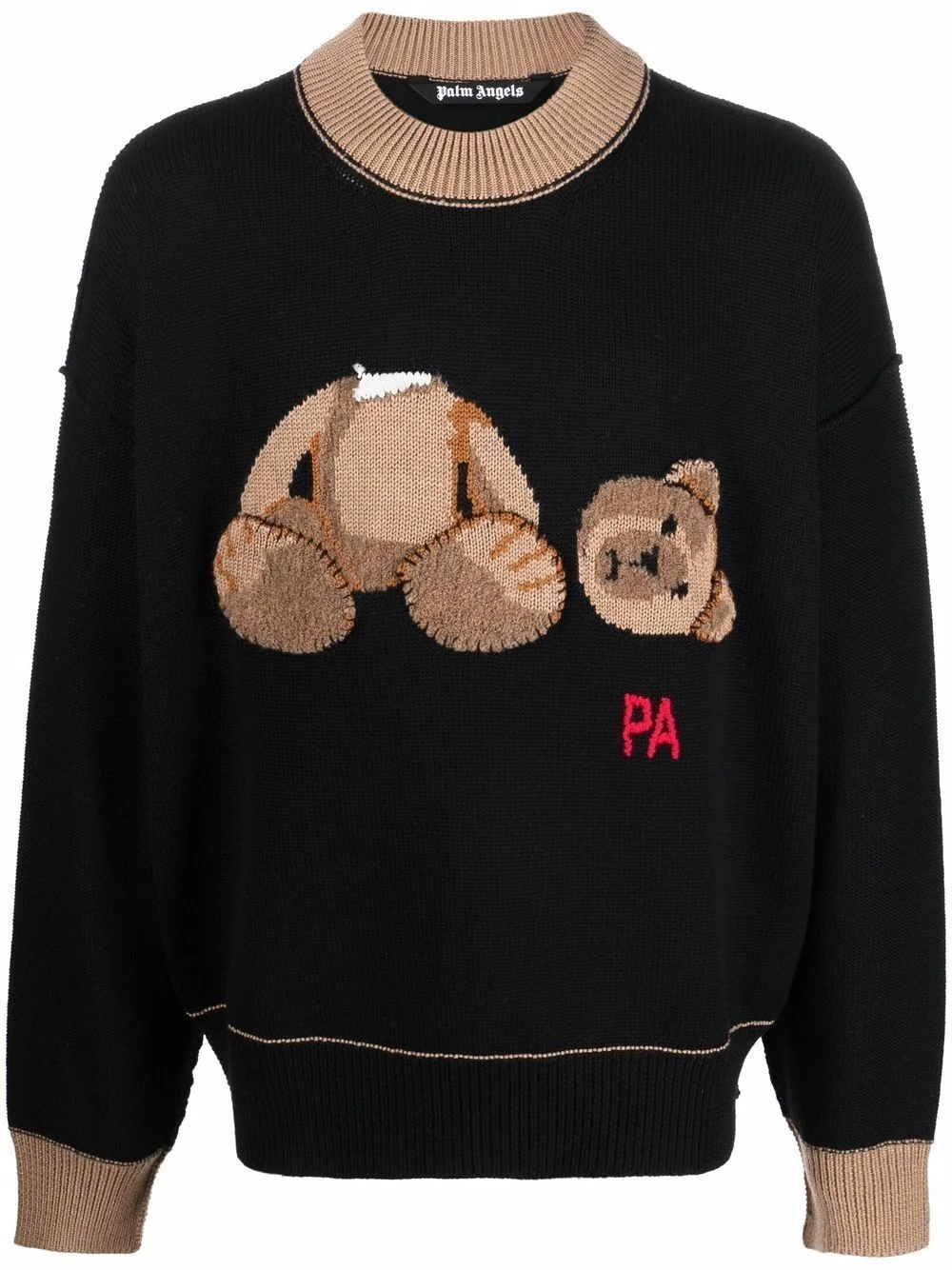 bear intarsia jumper - 1