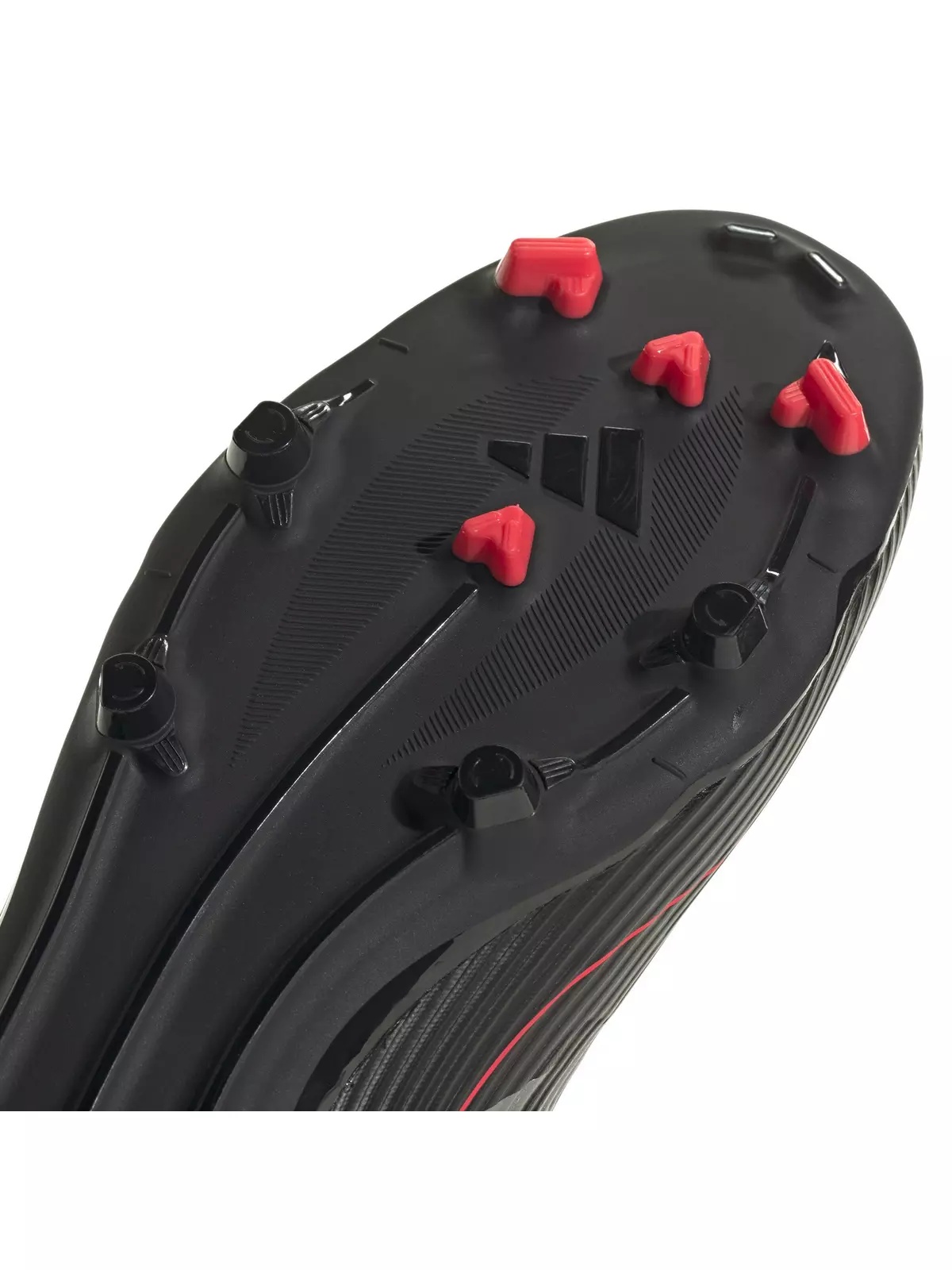 F50 League MG "Core Black/Iron Metallic/Lucid Red" Unisex Soccer Cleat - 8