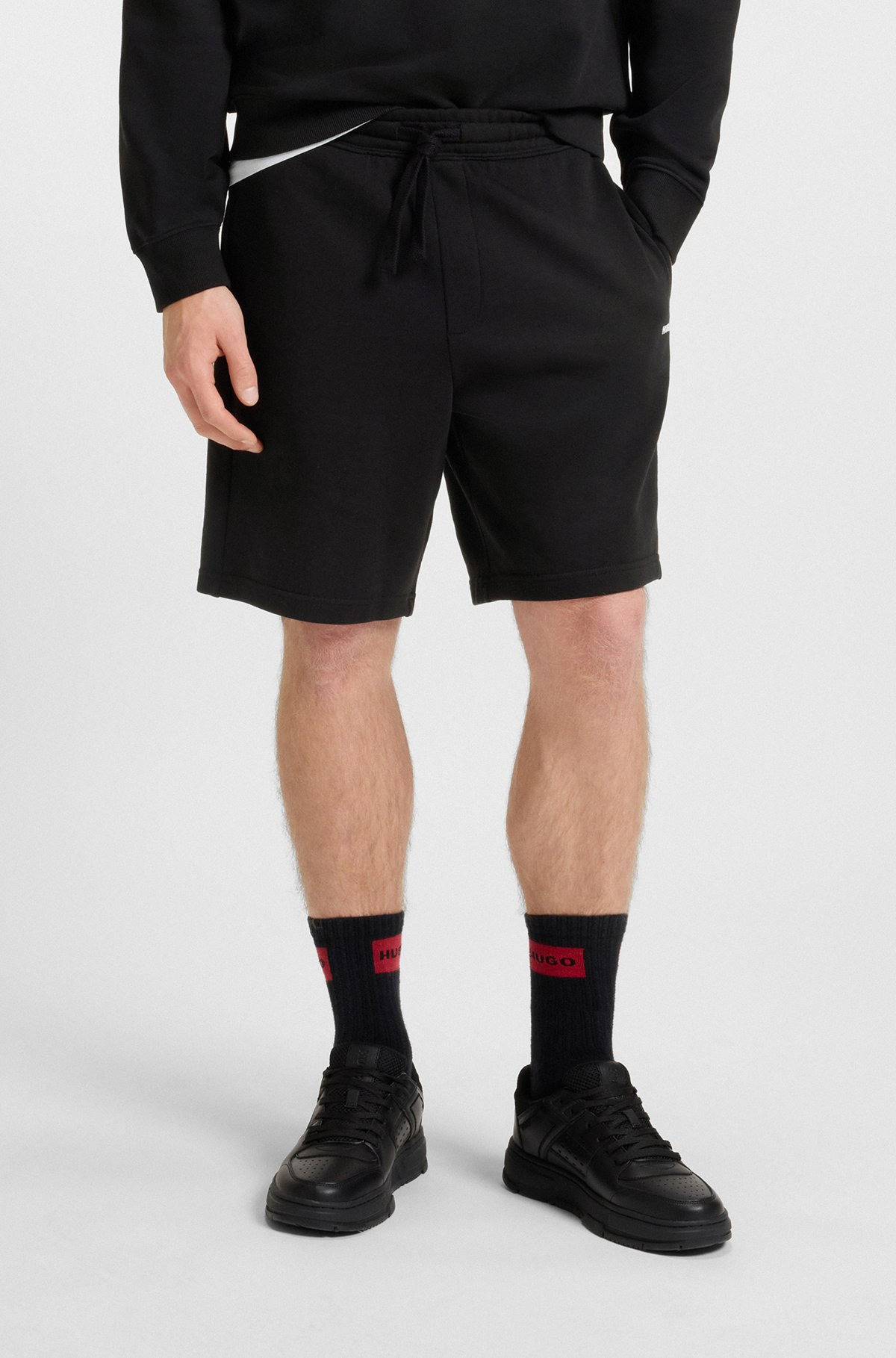 RELAXED-FIT SHORTS IN COTTON TERRY WITH LOGO PRINT - 2