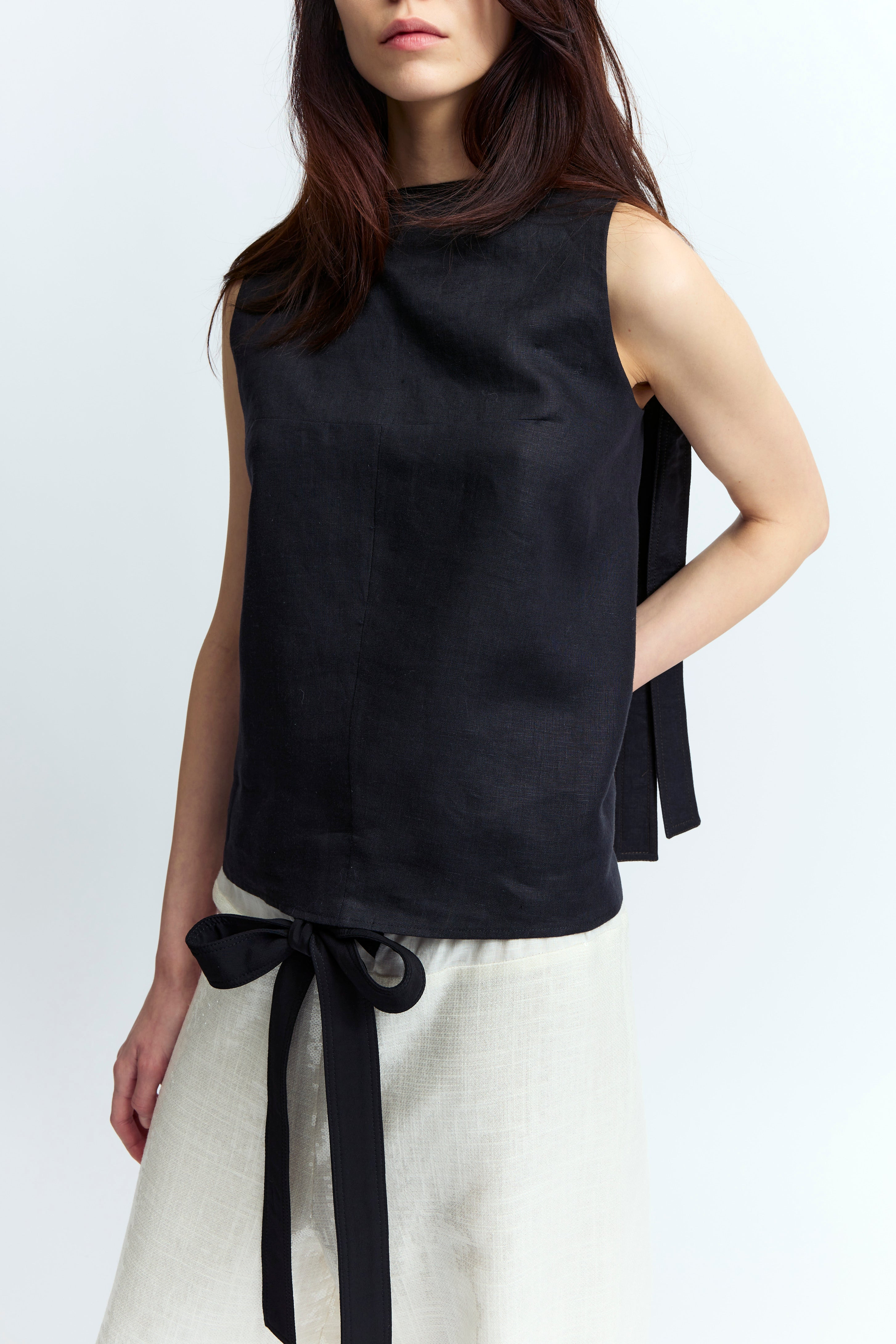 ZIELLA TOP IN LINEN - 5