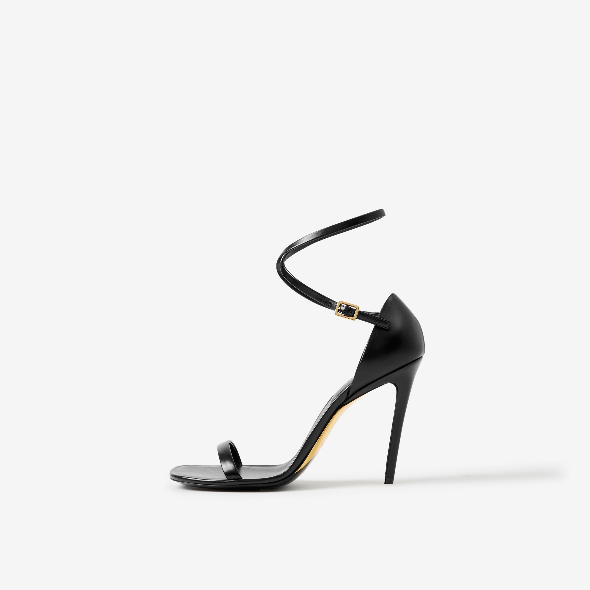 Stiletto-heel Leather Sandals - 5