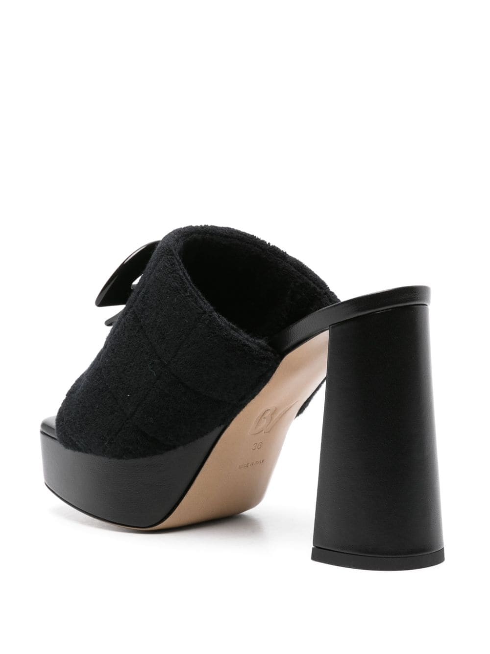 x Bettina Vermillon Padded Anita 110mm mules - 3
