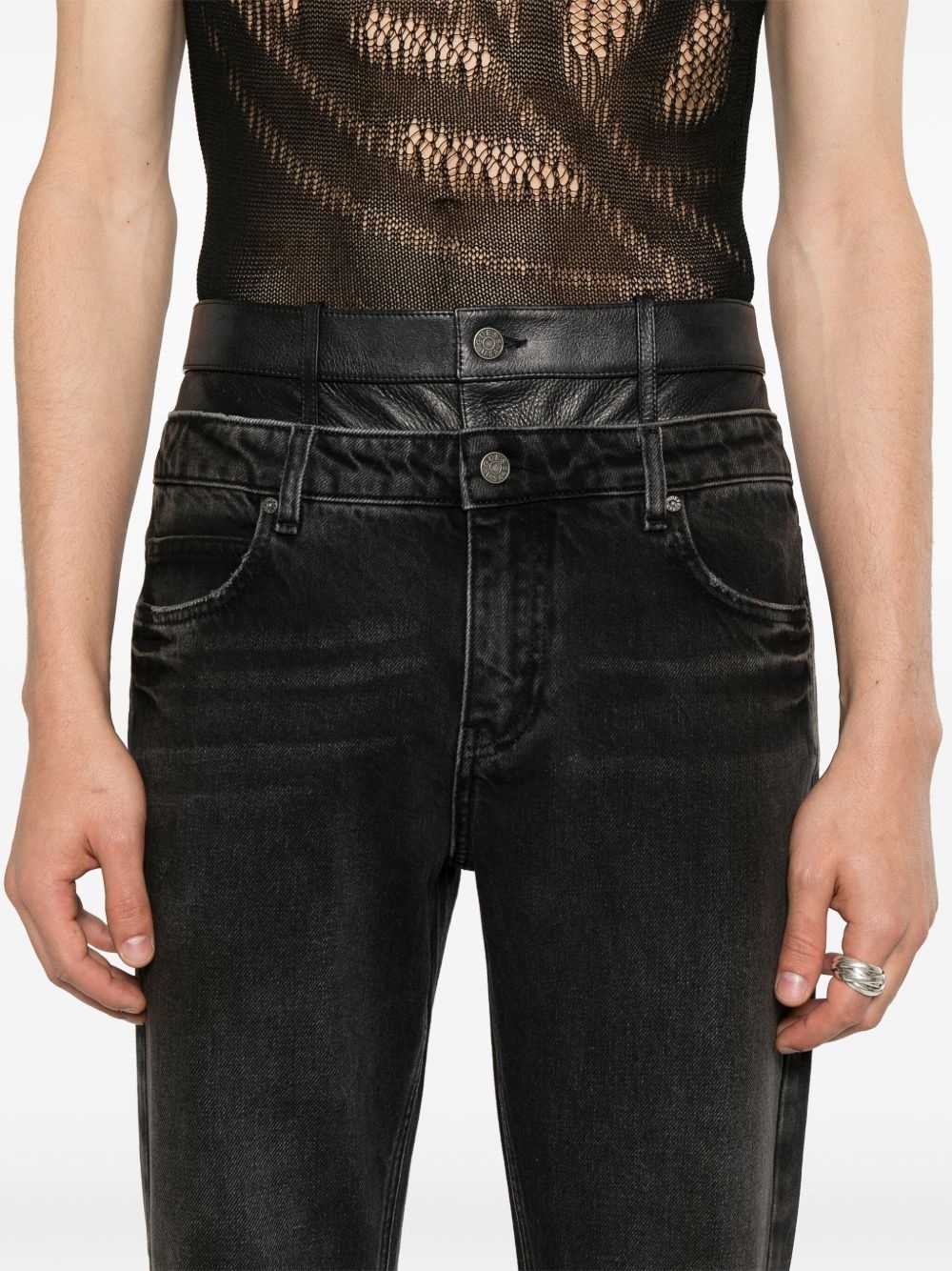 high-rise straight-leg jeans - 5