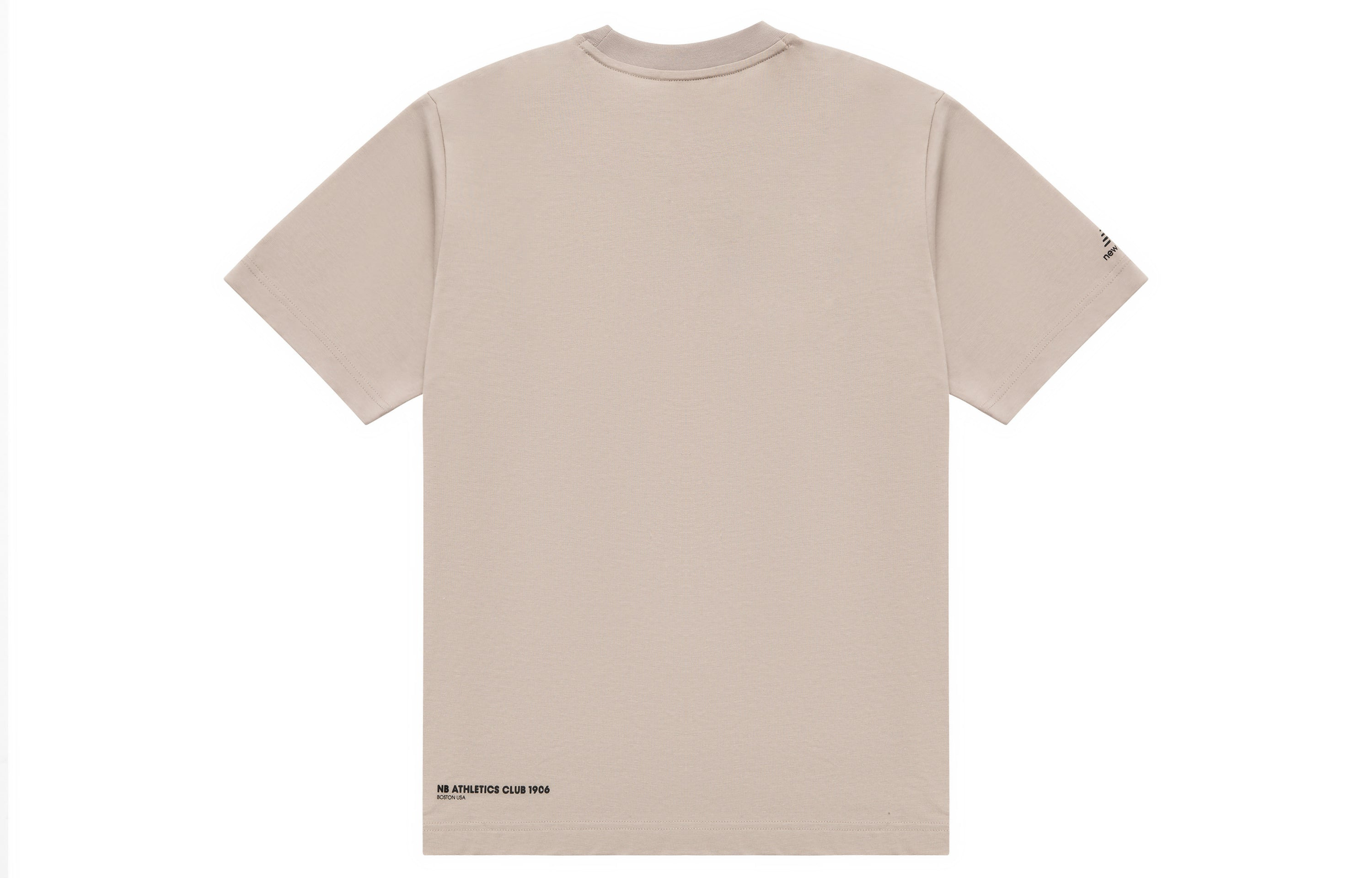 New Balance Logo Print Tee 'Beige Black' 5ED12093-LBE - 2