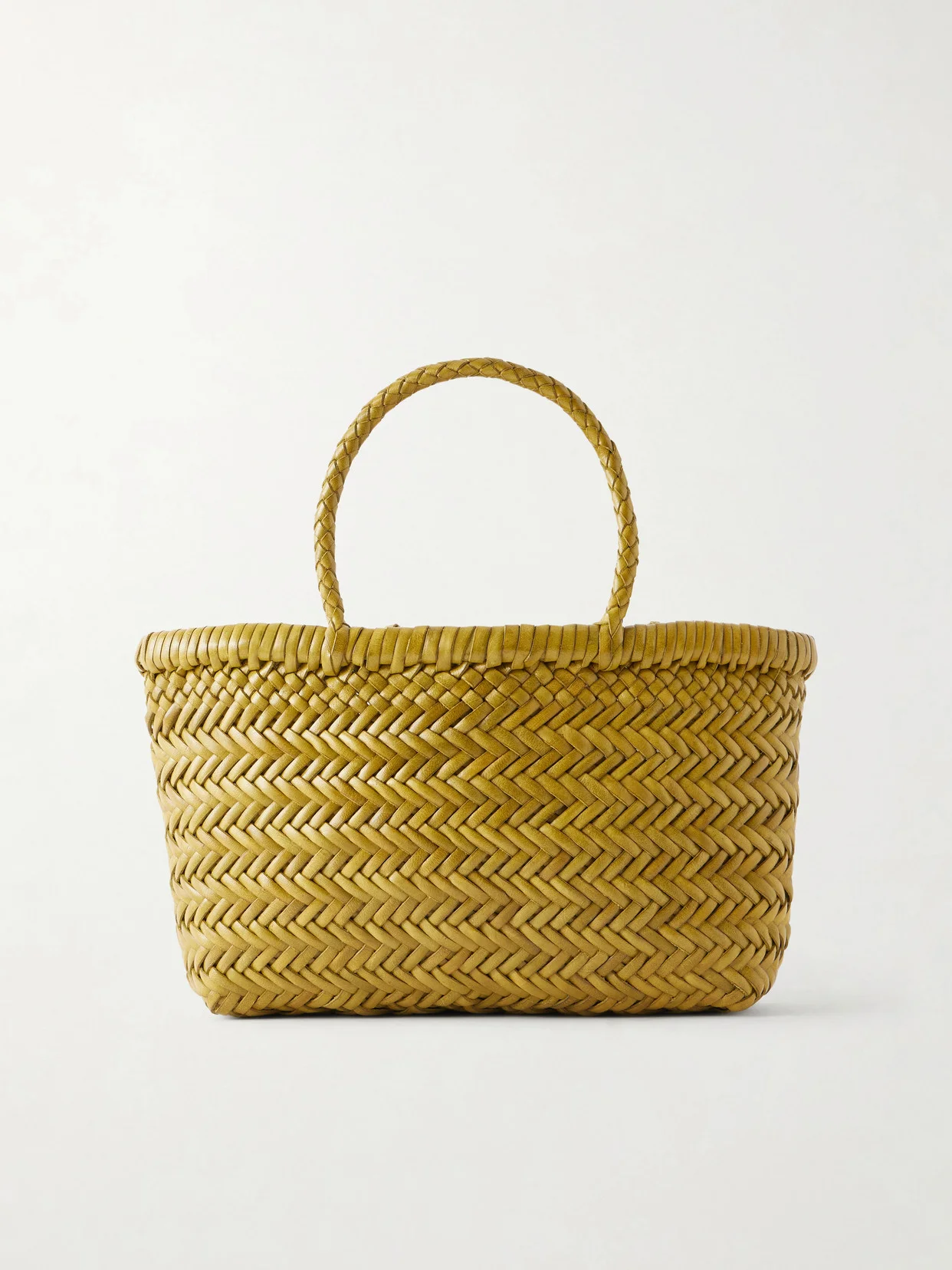 Gora Mini Woven Leather Tote - 1