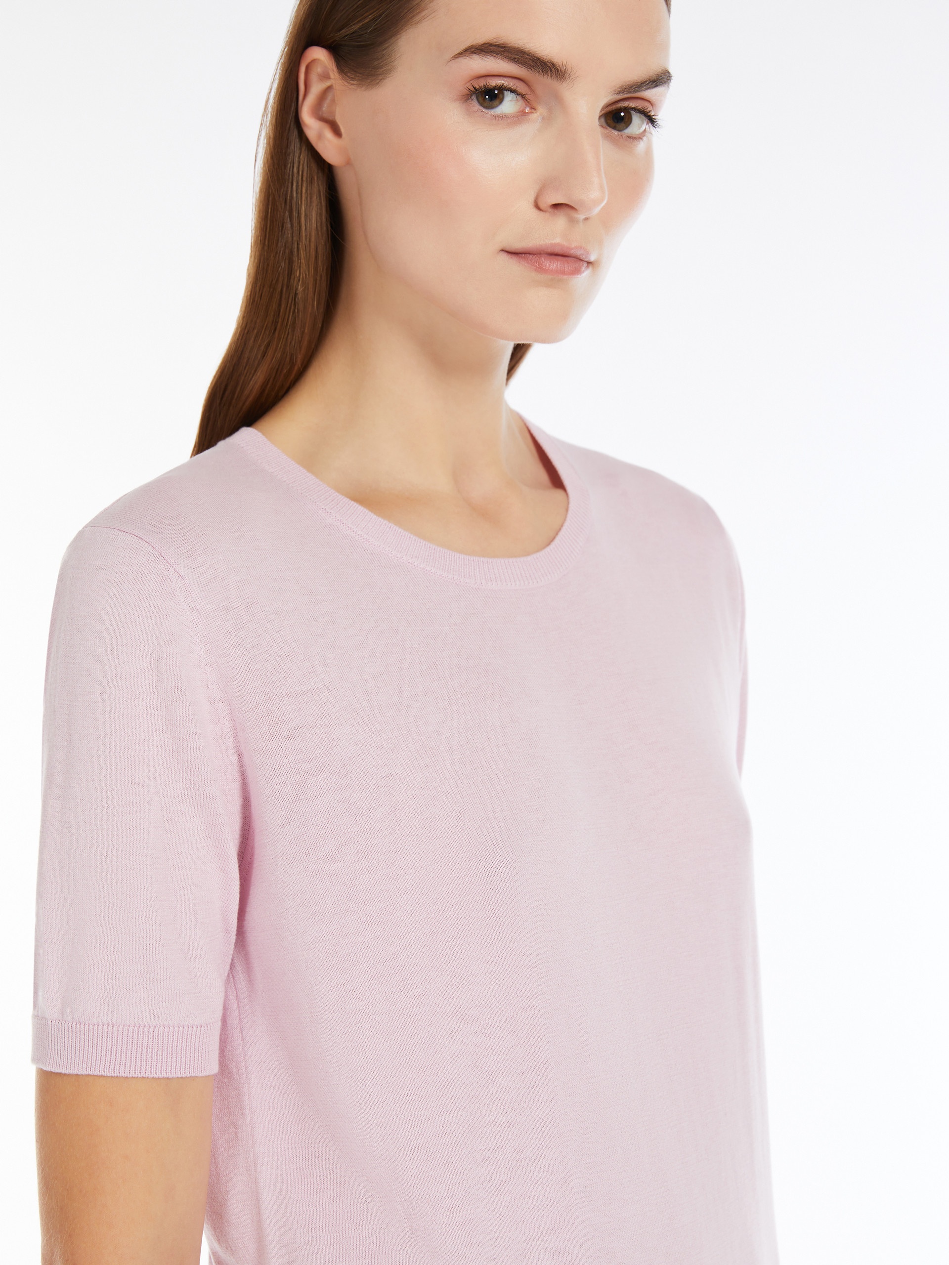 ZIBETTO Silk and cotton knit T-shirt - 6