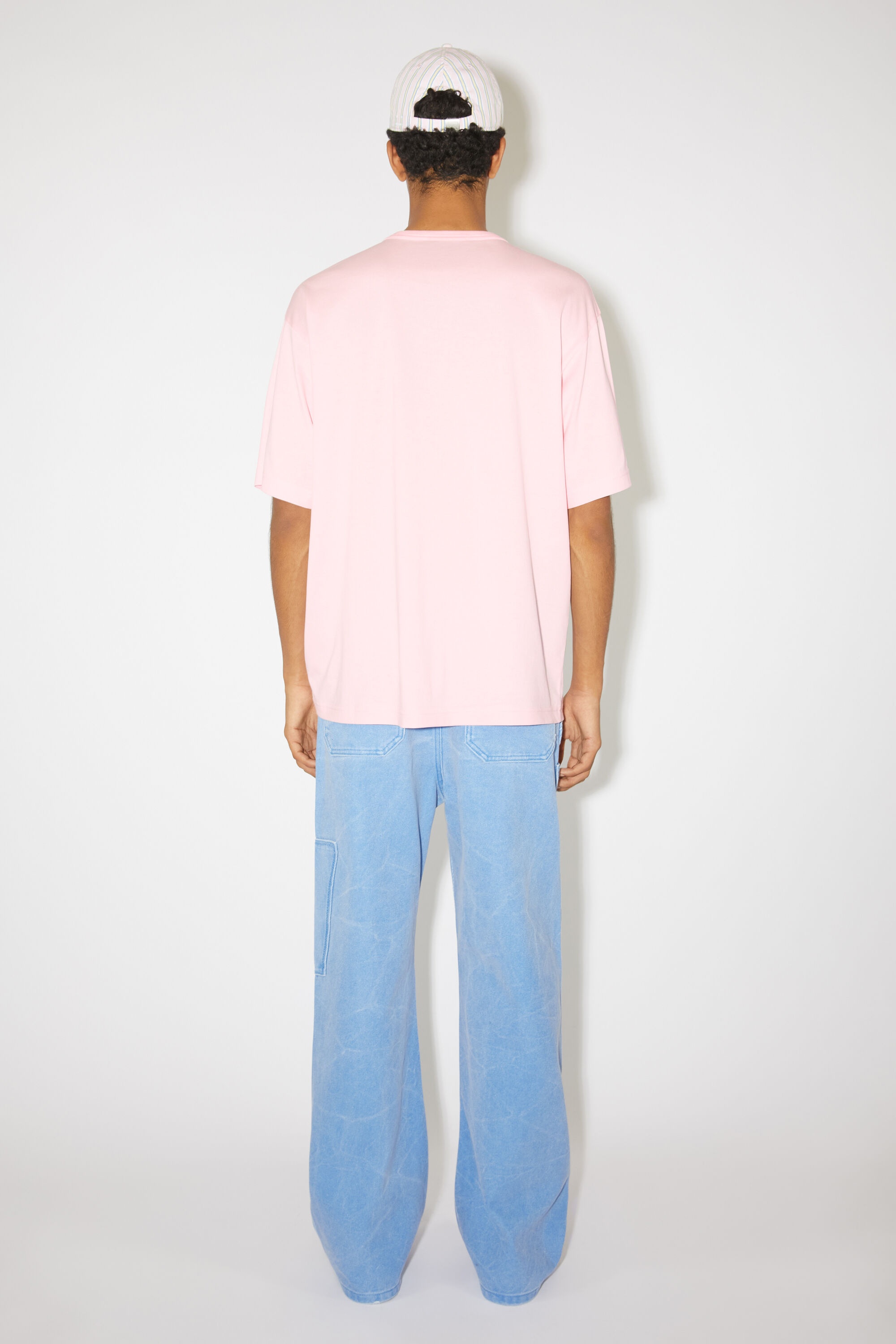 Crew neck t-shirt - Relaxed fit - Light pink - 3