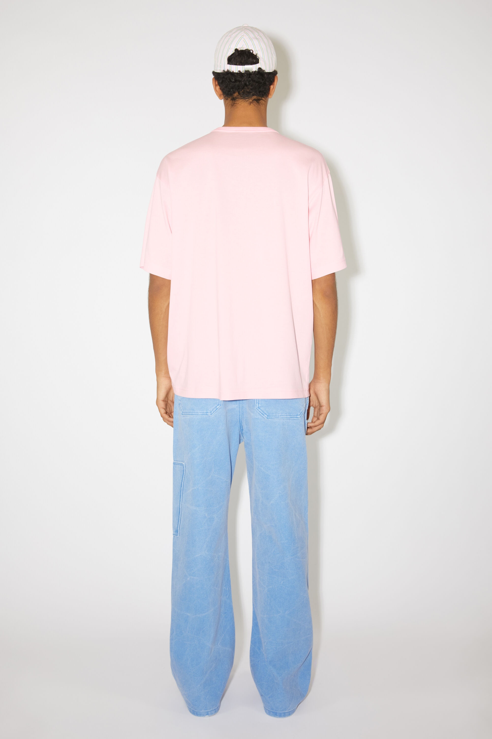 Crew neck t-shirt - Relaxed fit - Light pink - 3