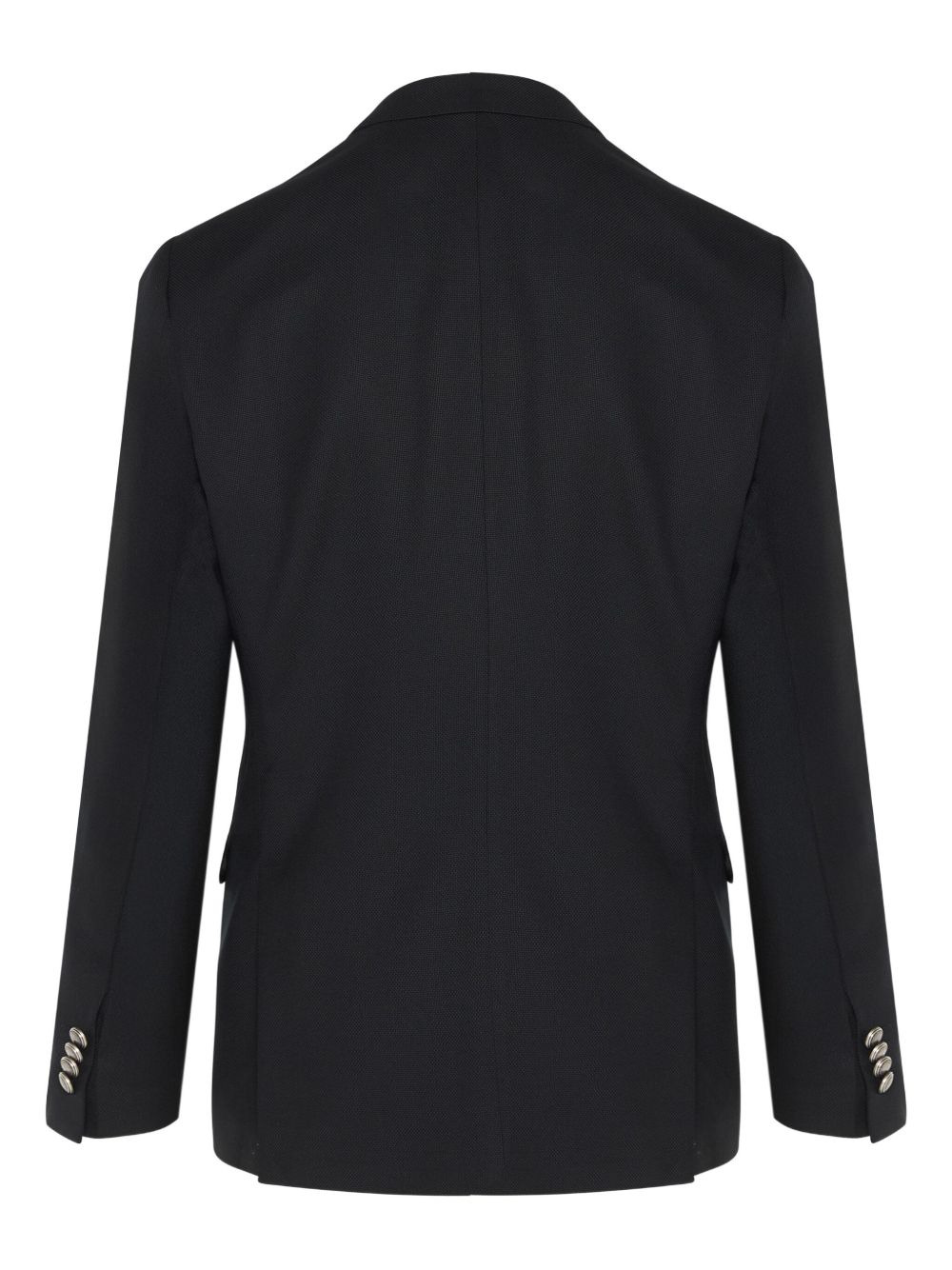 two-button textured blazer - 2