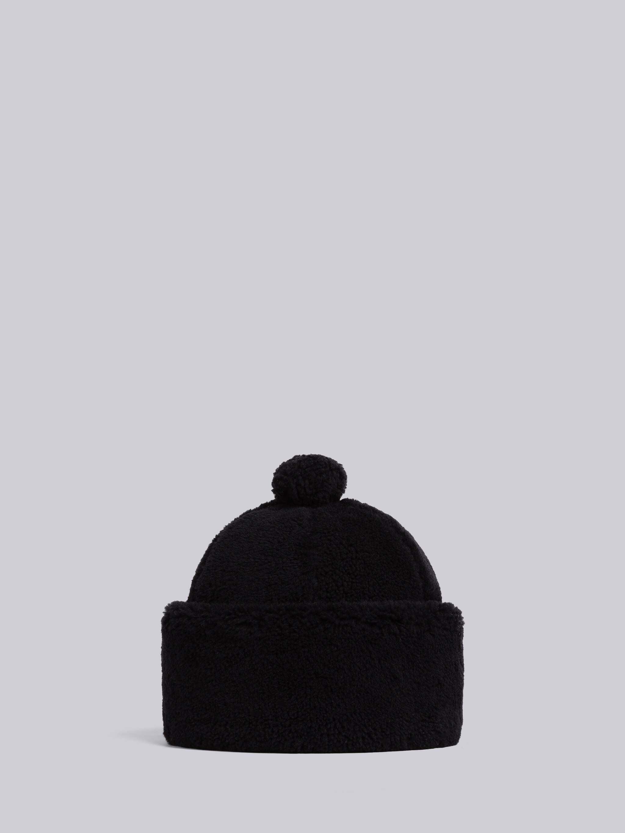 Shearling Oversized Pom Beanie - 1