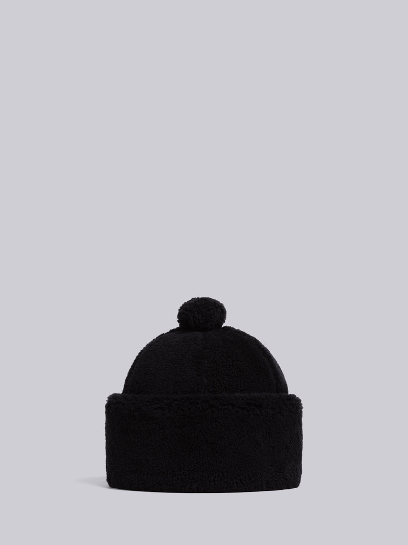 Shearling Oversized Pom Beanie 1