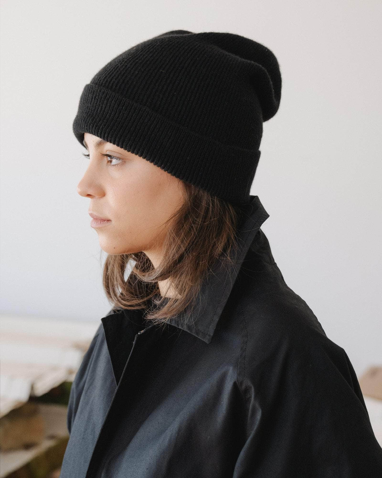 Whit Beanie - Recycled Cashmere Rib - 3