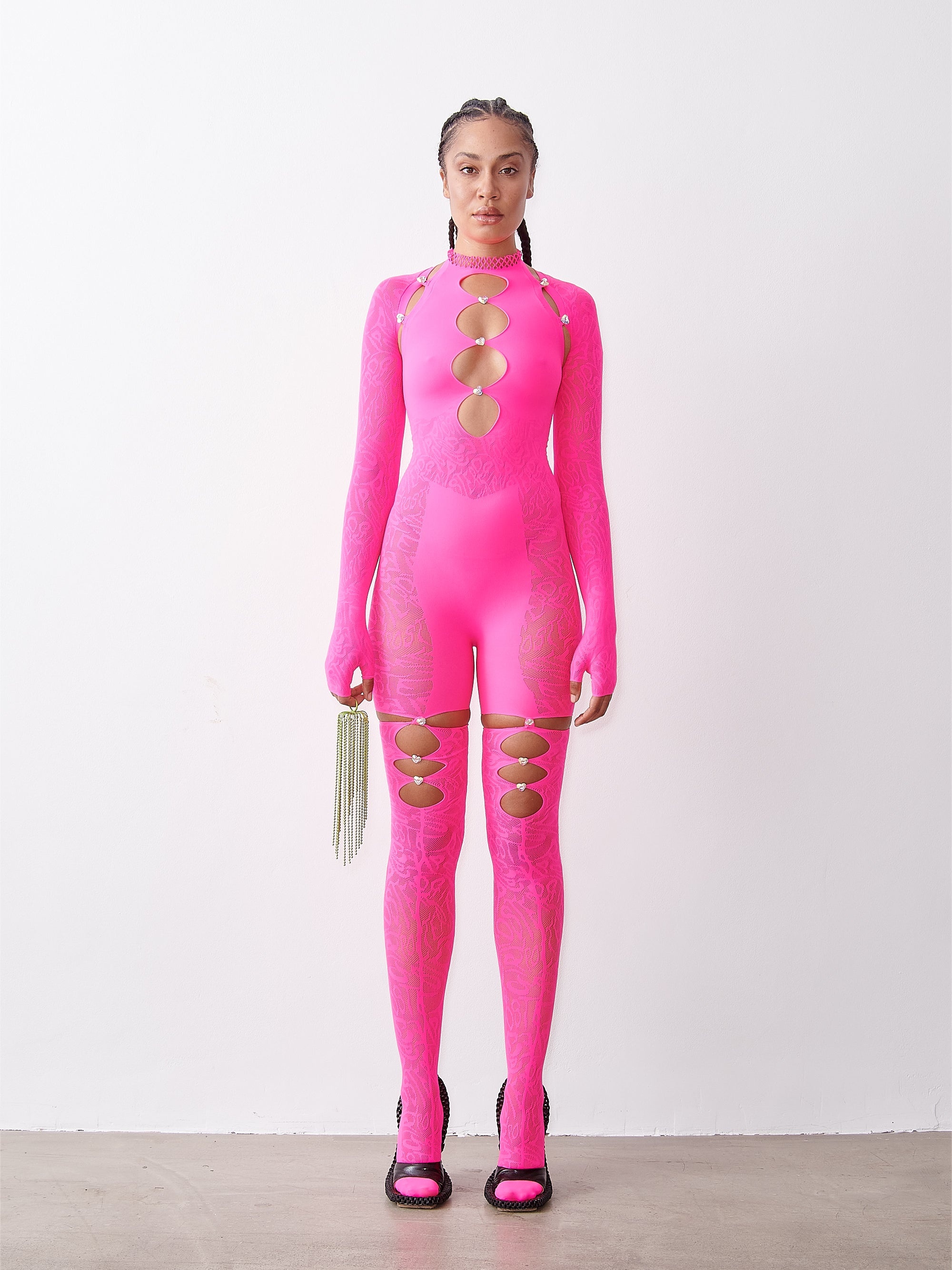 ISAMAYA JUMPSUIT SHOCKING PINK - 2