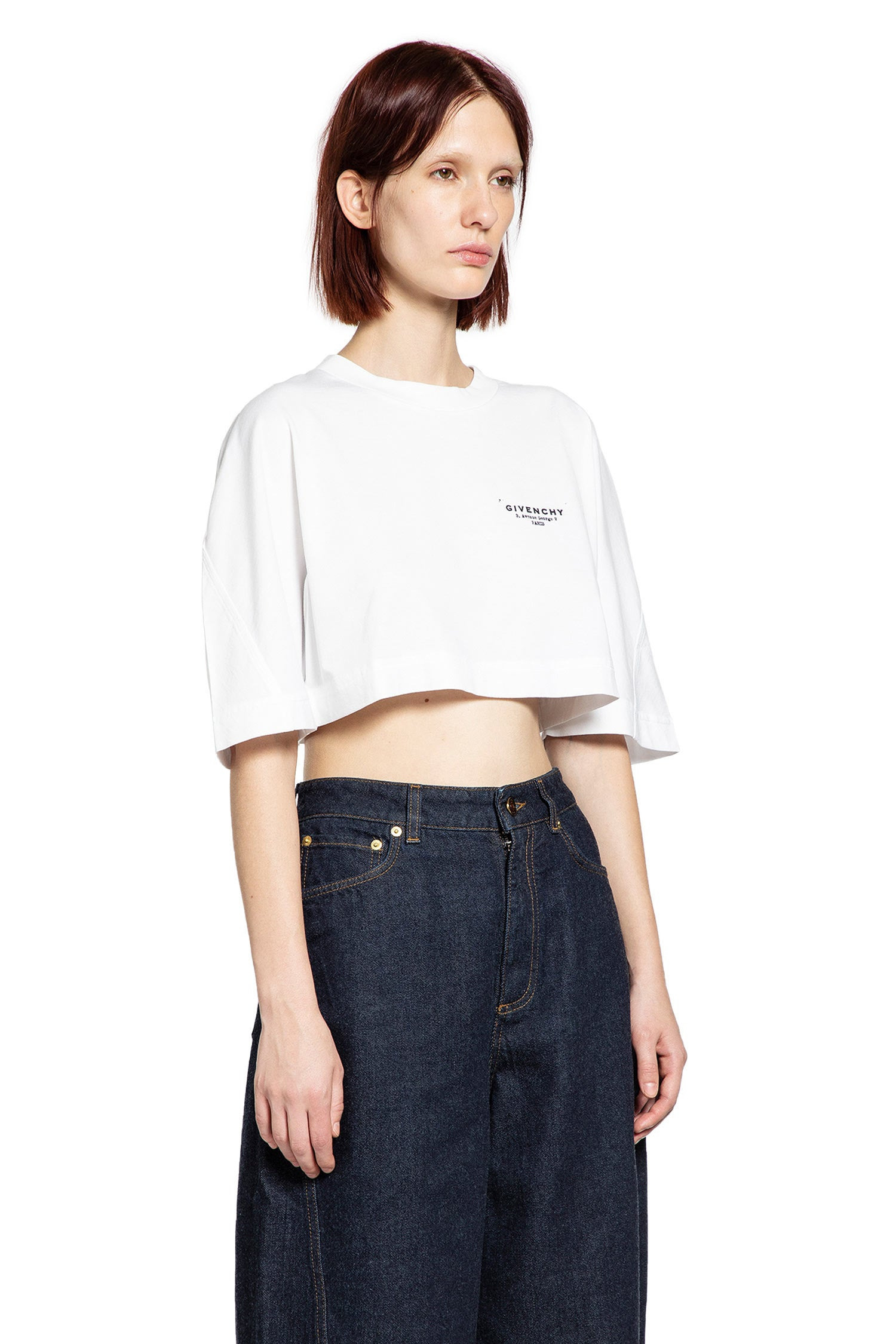 Givenchy Stamp Cropped T-shirt - 2