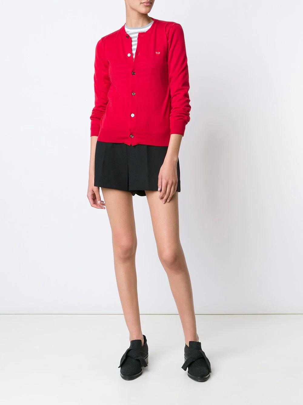 mini heart cardigan - 3