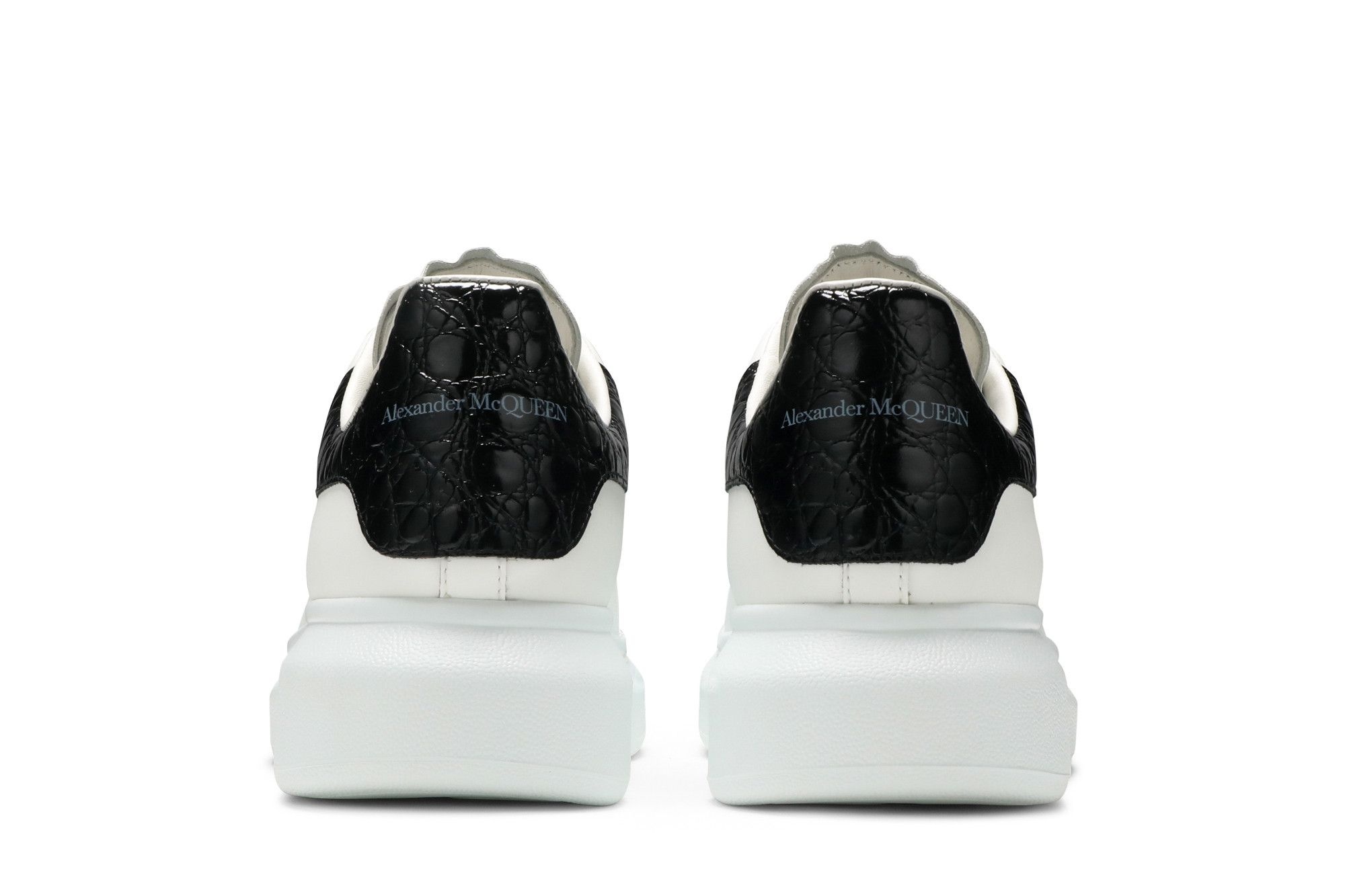 Alexander McQueen Oversized Sneaker 'Black Crocodile' - 6