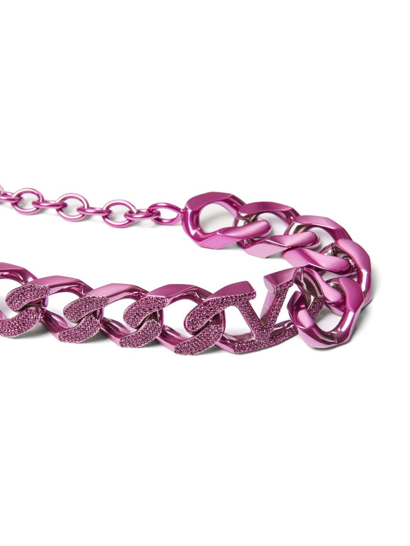 VLogo Signature curb-chain necklace 3