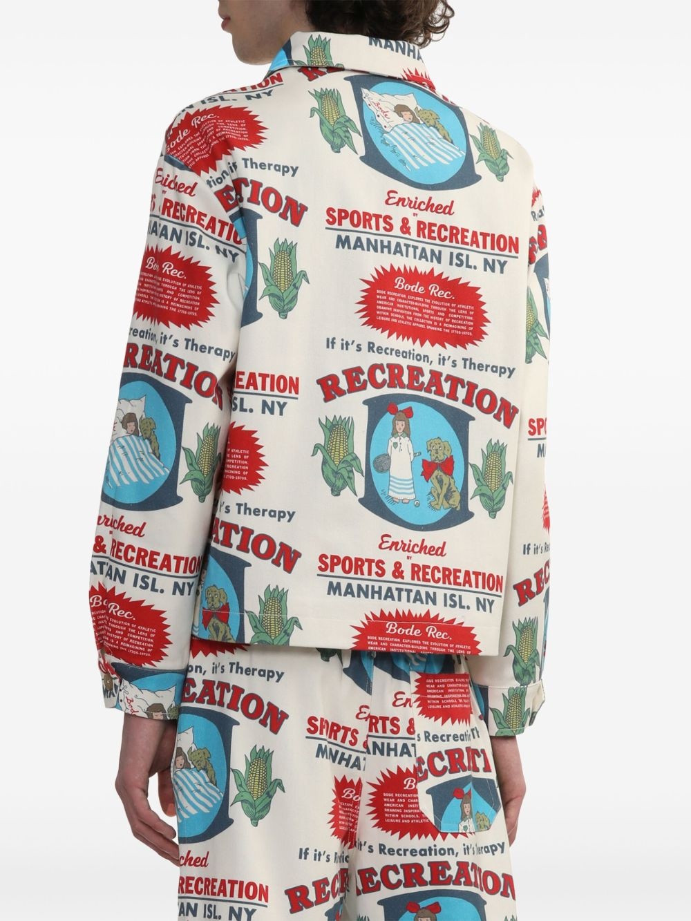 printed shirt jacket - 4