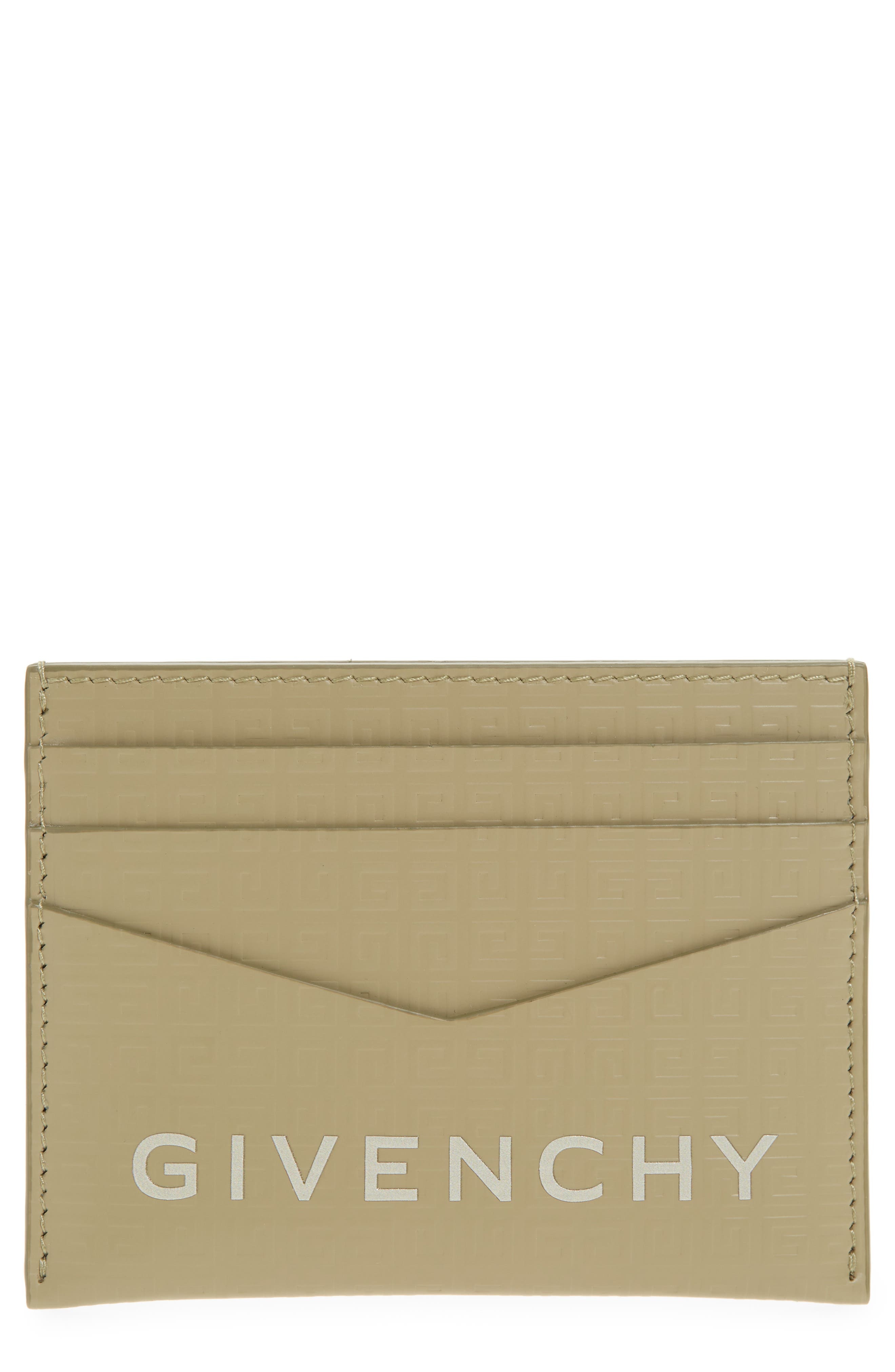 4G-Motif Leather Card Case - 1