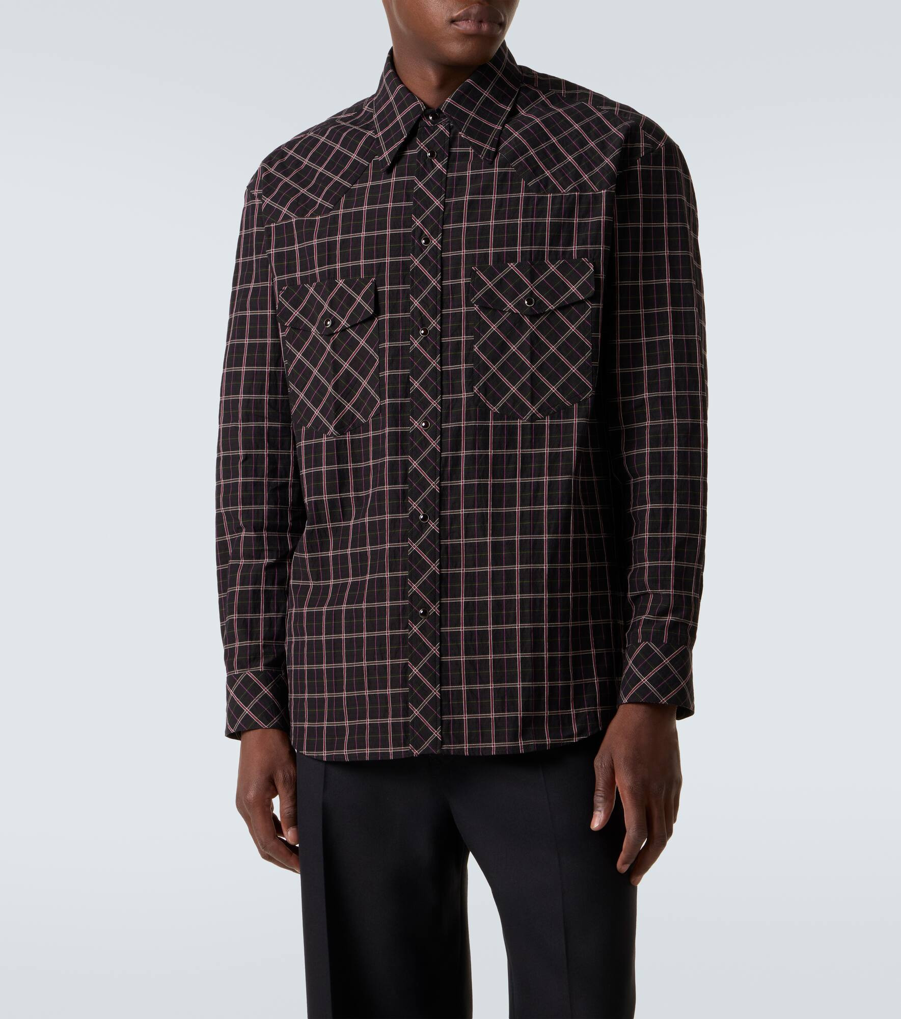 Checked cotton shirt - 3
