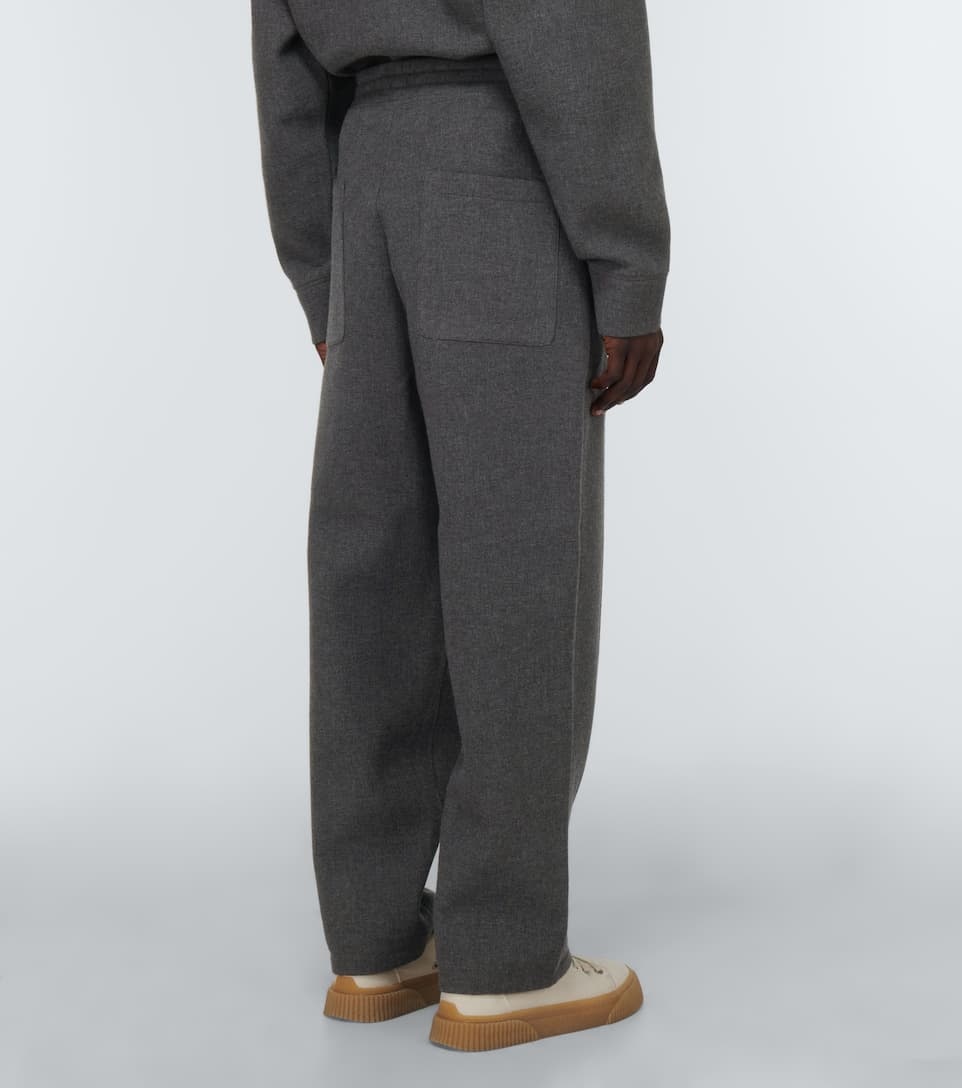 Wide-leg sweatpants - 4