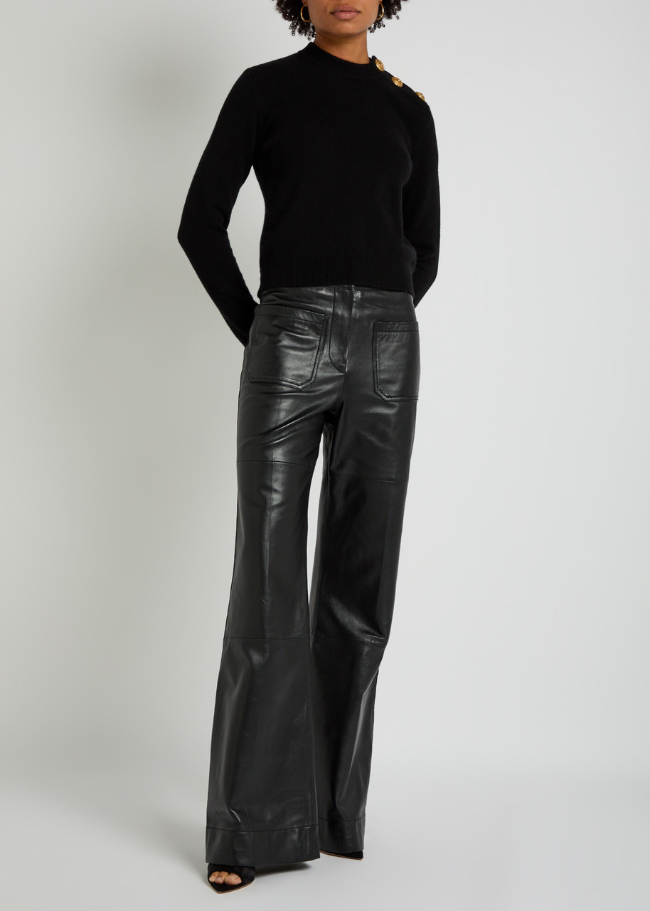 Balmain Embellished Cashmere and Wool-blend Sweatshirt - 4