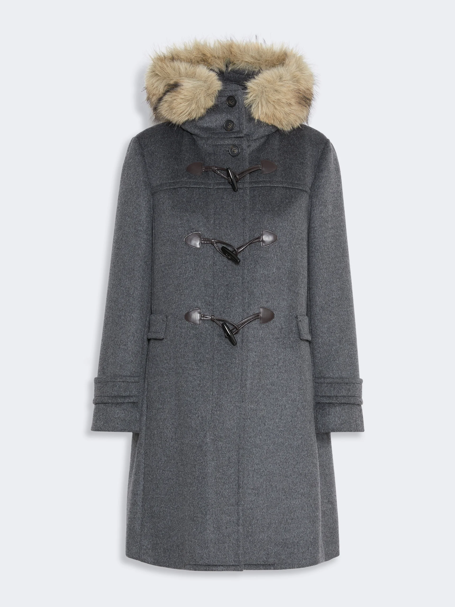 EPICA Double wool broadcloth coat - MEDIUM GREY - 1