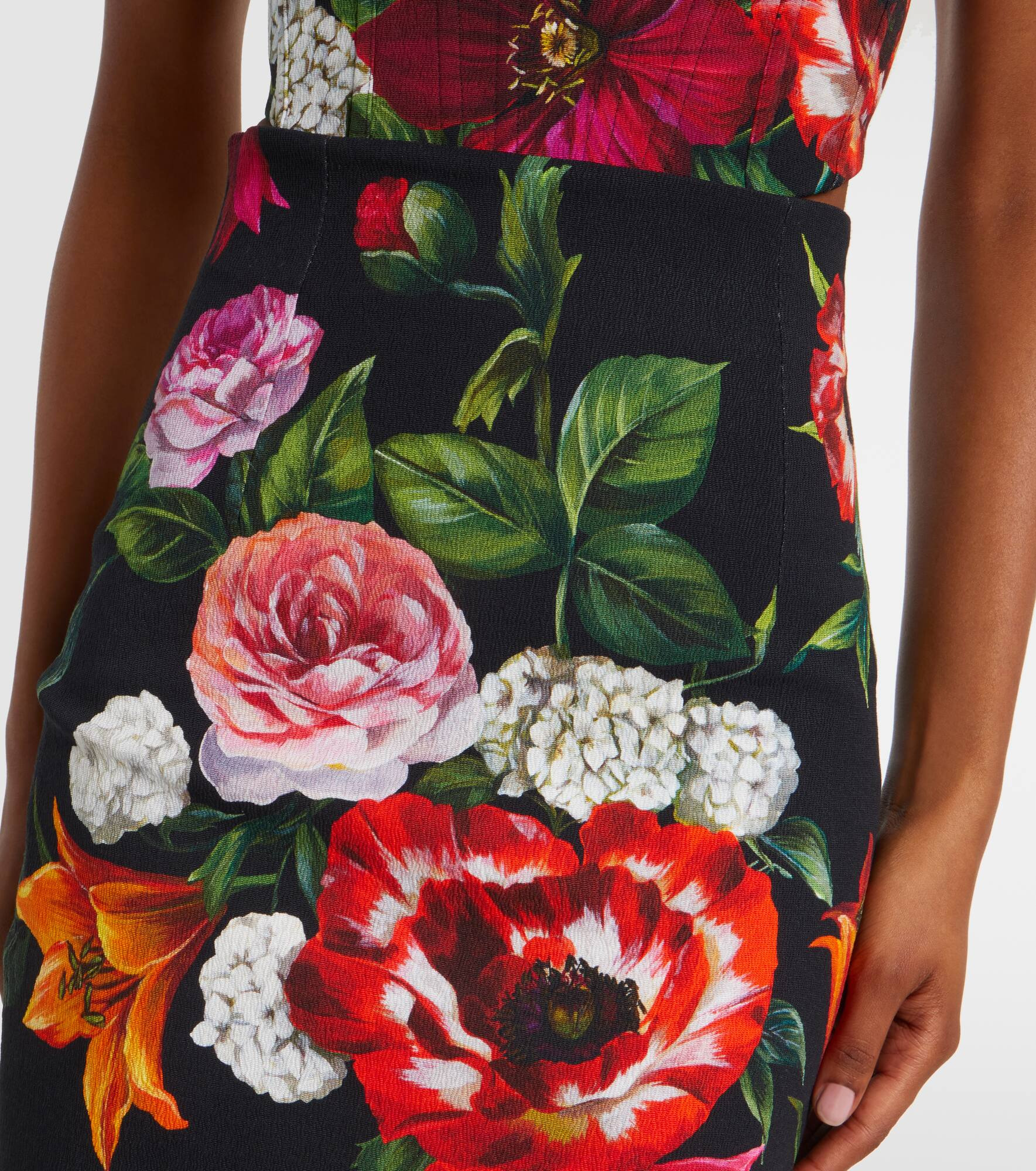 Floral pencil skirt - 4
