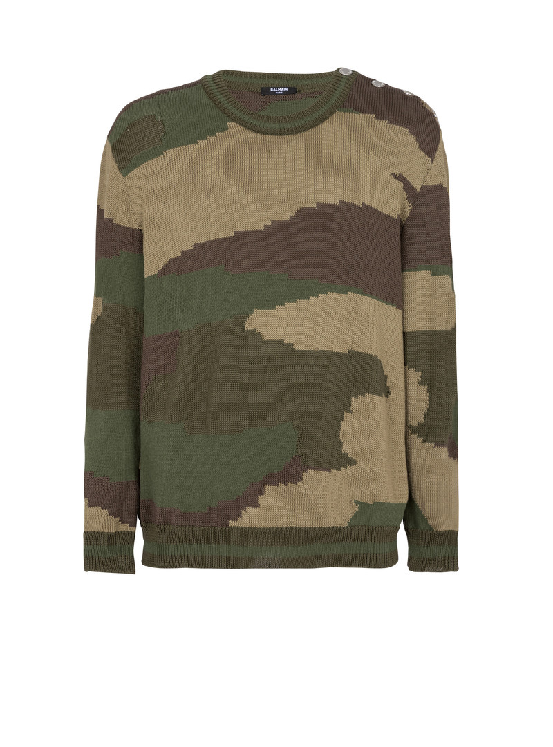 Wool camouflage jumper 1
