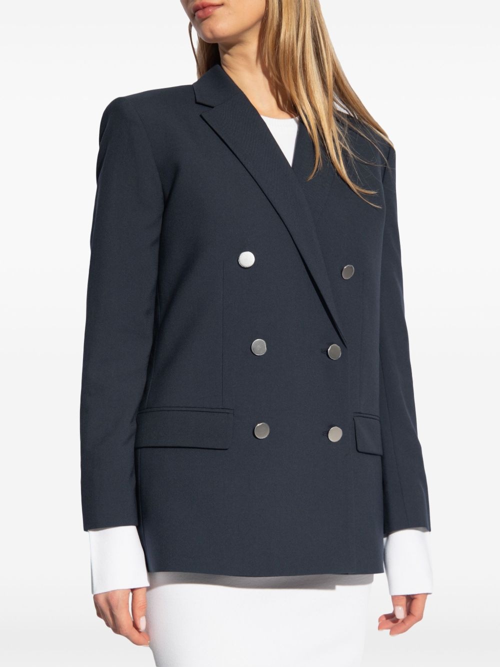 shoulder-pads double-breasted blazer - 3