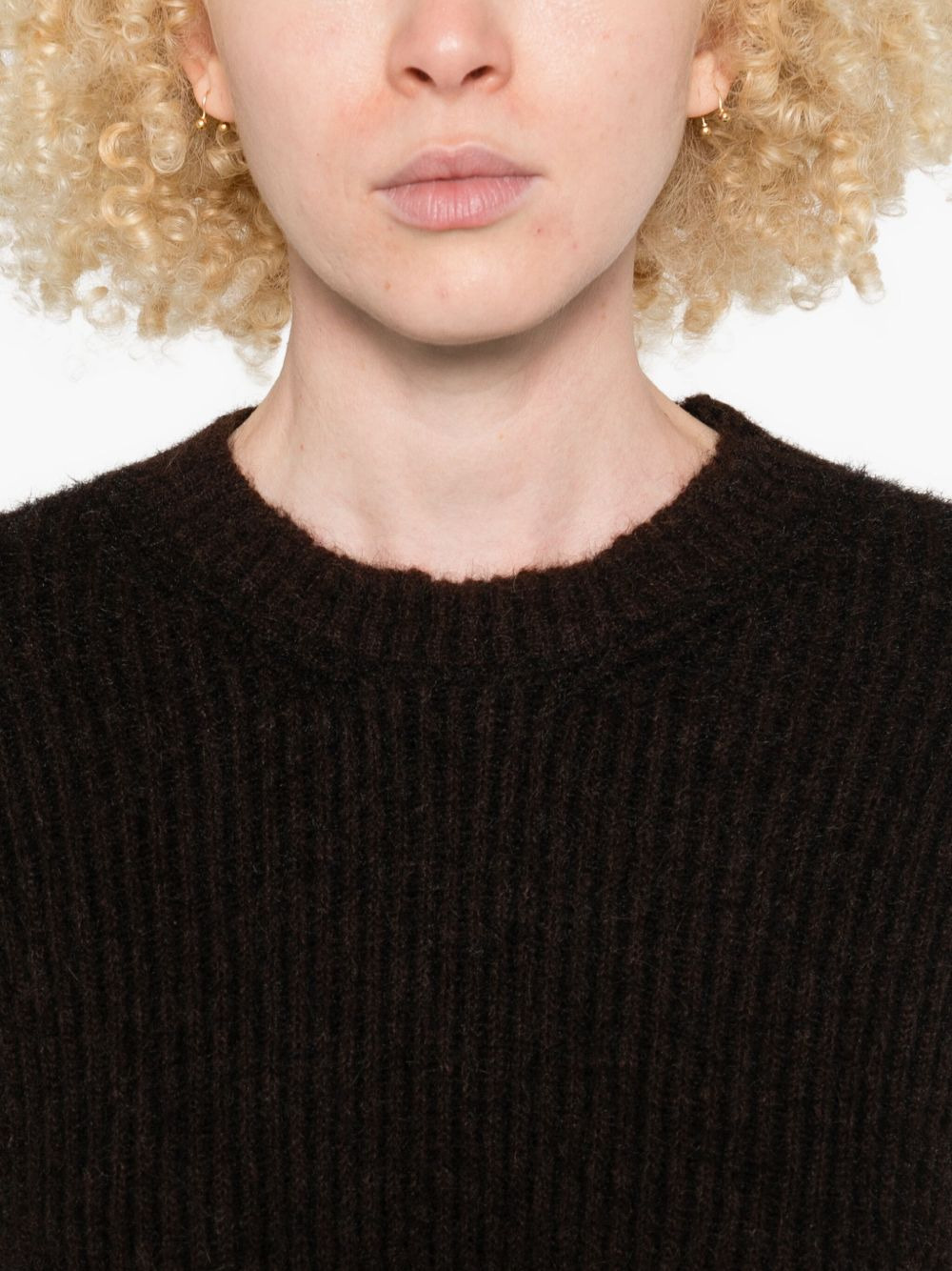 ribbed crew-neck sweater - 5