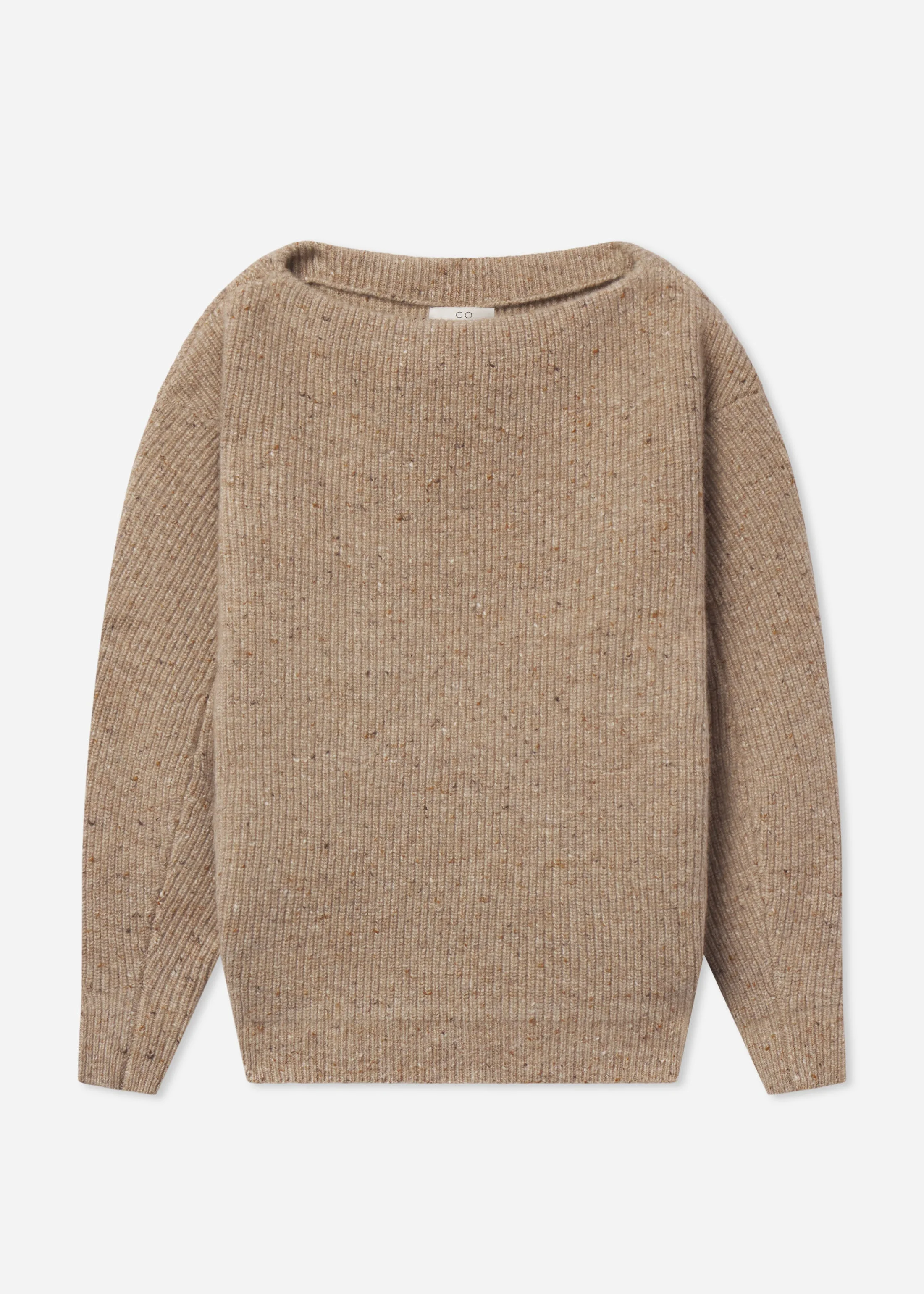 Boatneck Sweater in Cashmere Blend - 1
