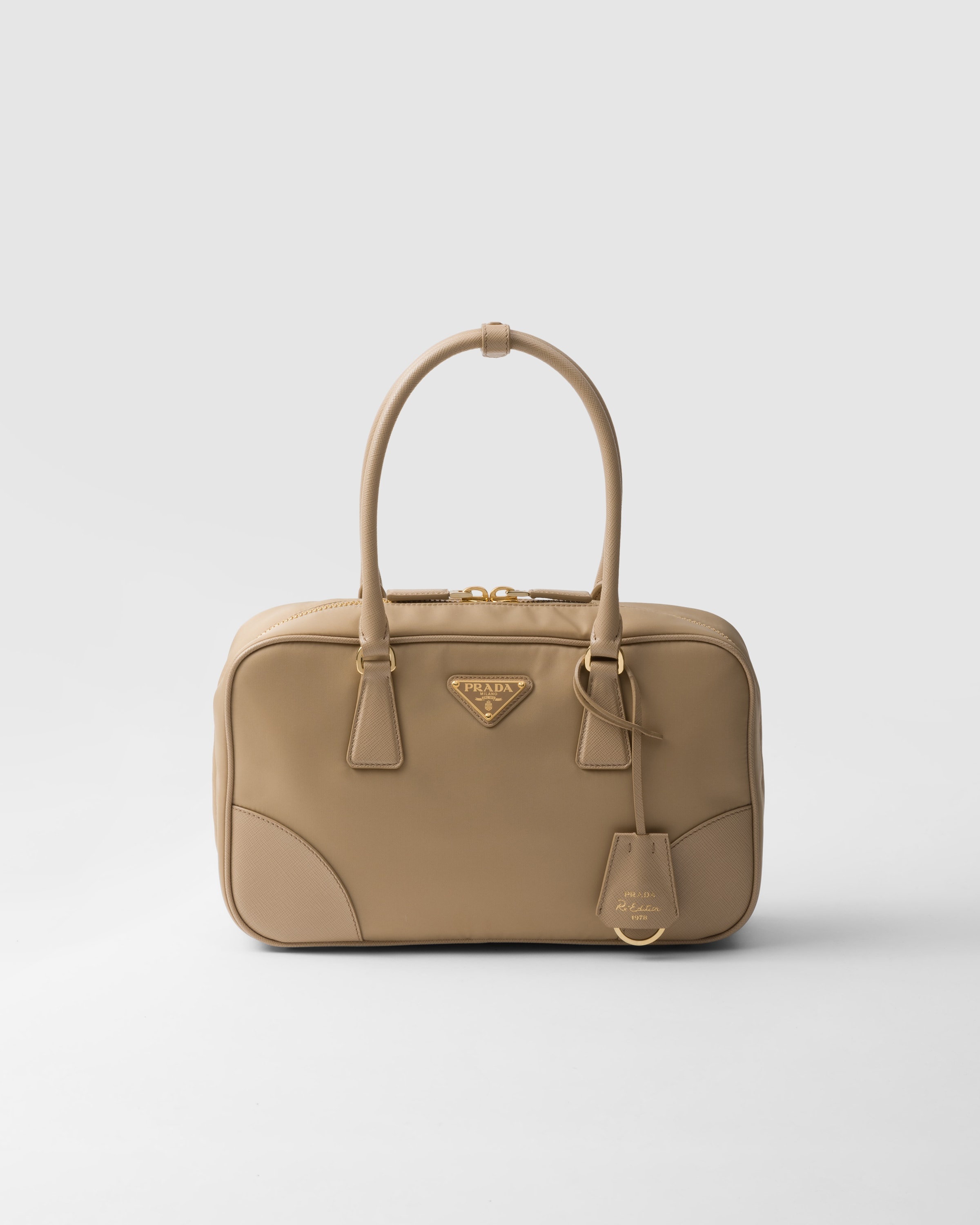 Prada Re-Edition 1978 medium Re-Nylon and Saffiano leather two-handle bag - 1