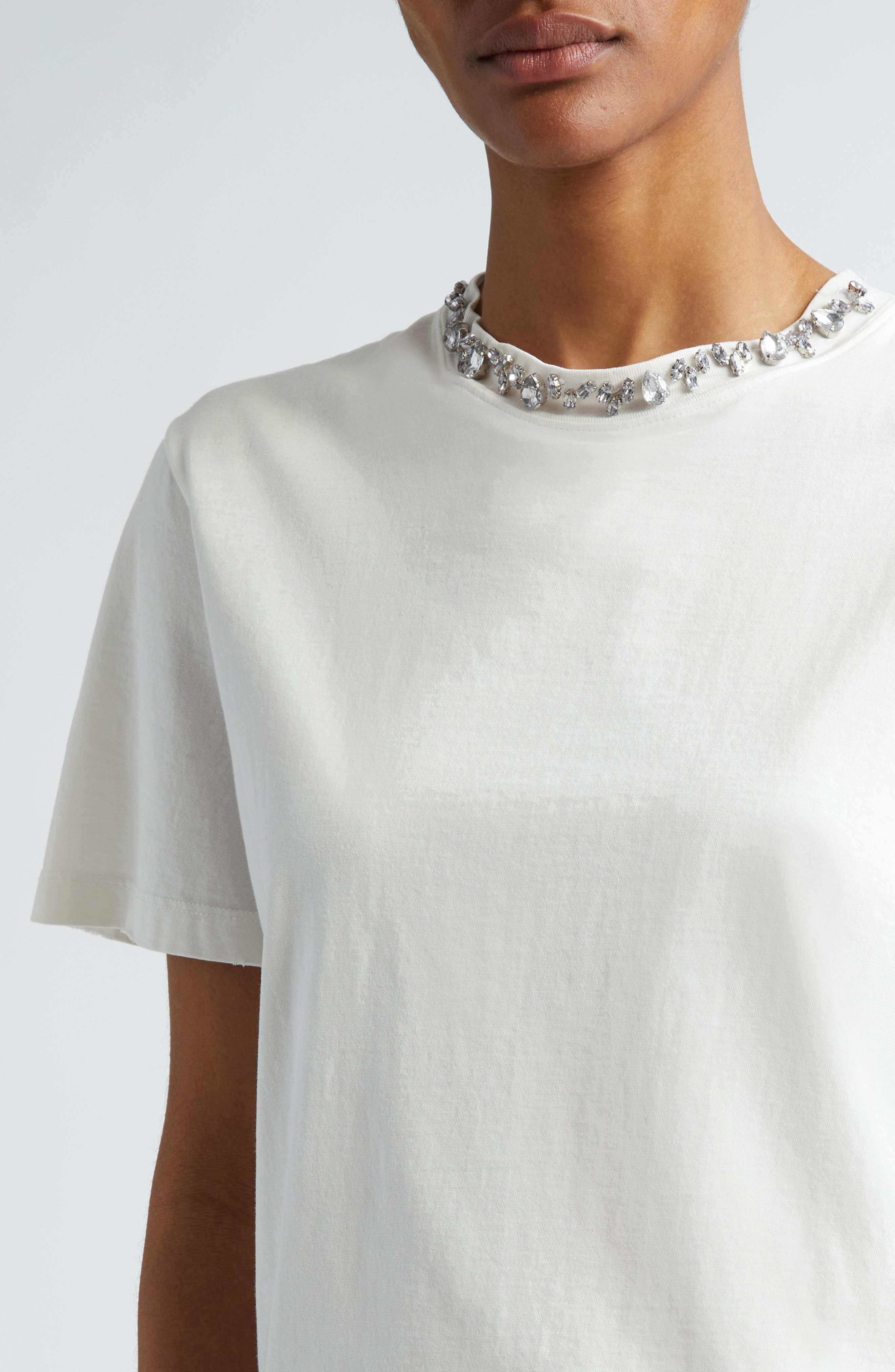 Distressed Cotton T-Shirt - 5