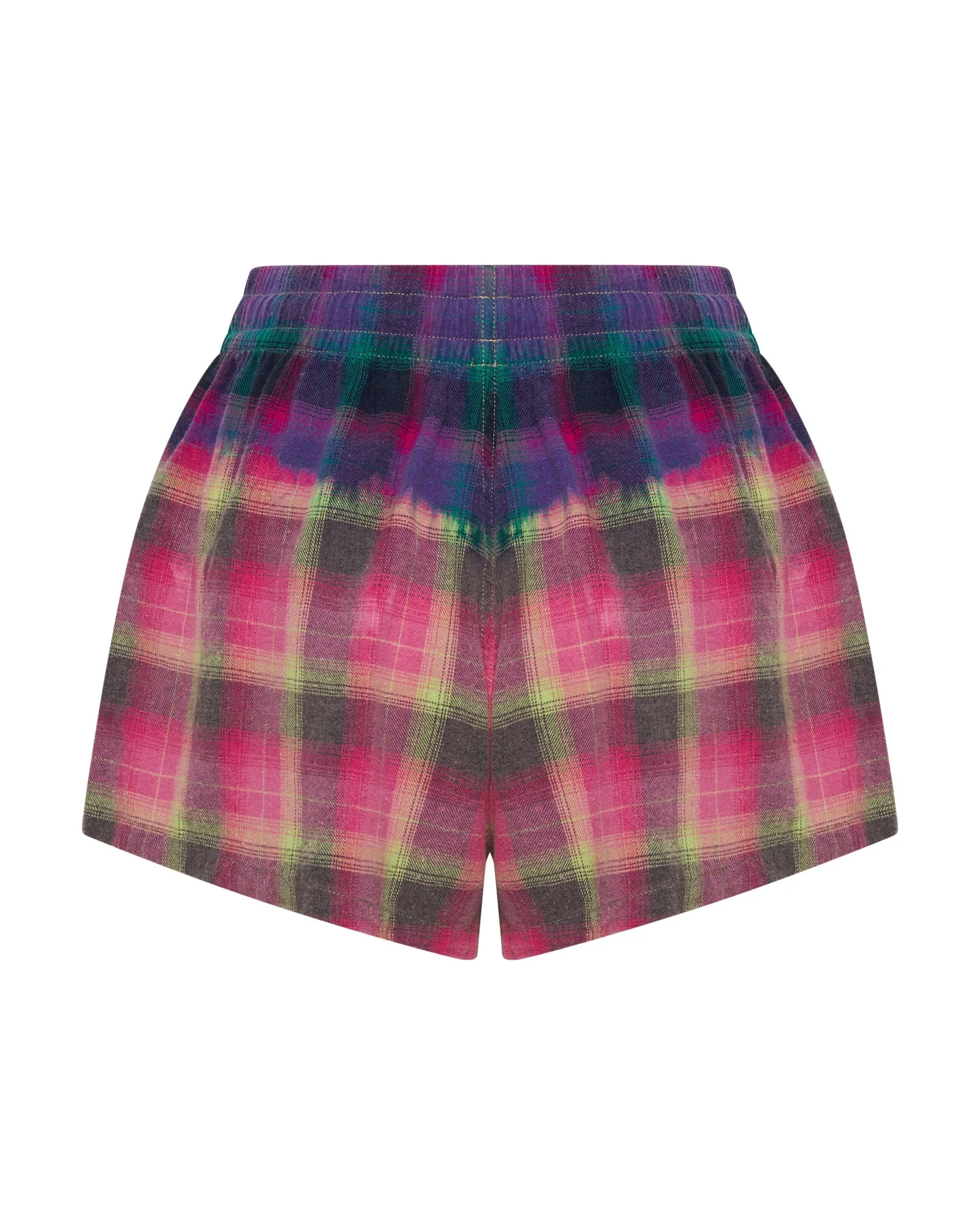 Bleached Flannel Studded Boxer Shorts - Multi - 1
