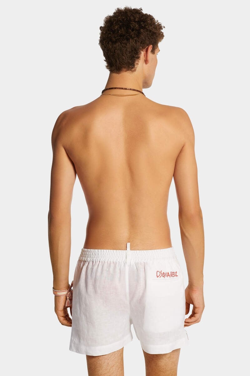 SUMMER LOVERS LINEN SHORTS - 4