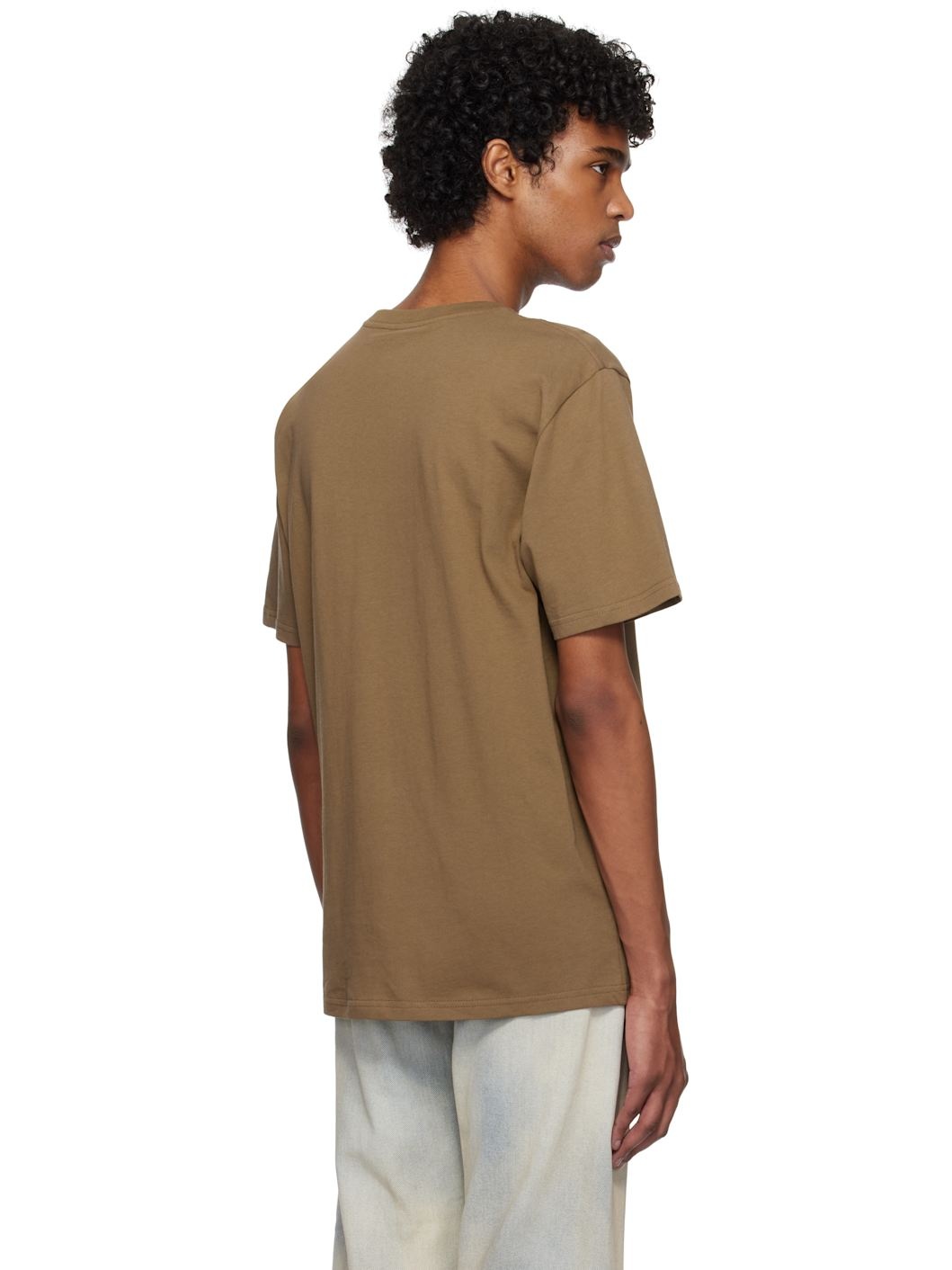 Brown Pocket T-shirt - 3