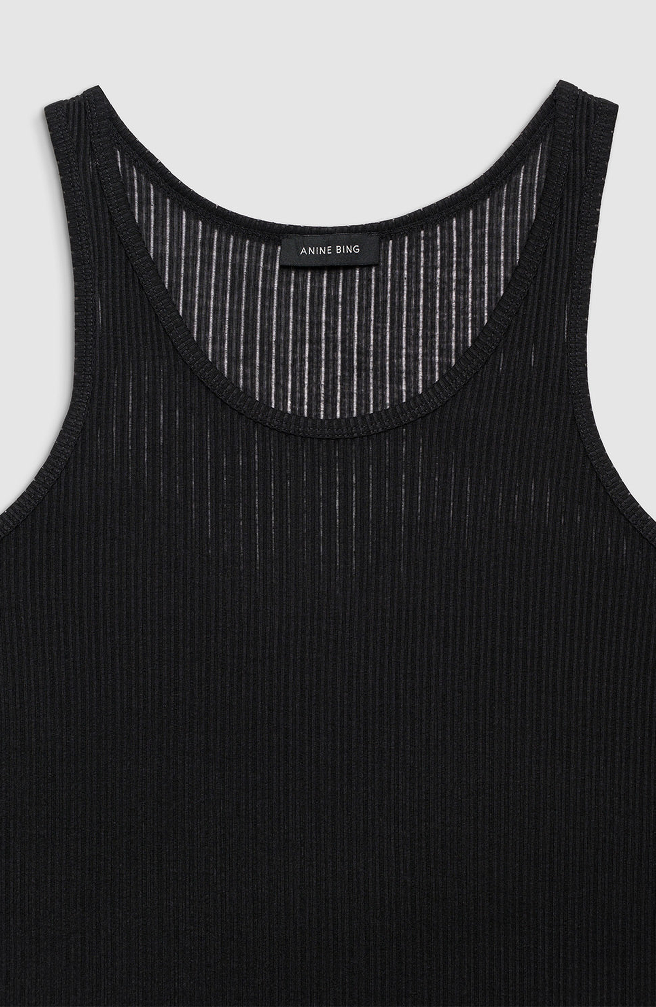 ANINE BING Eugene Tank in Black at Nordstrom - 3