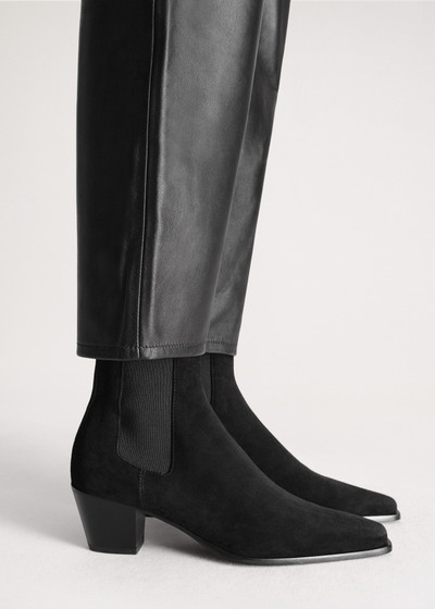 Totême The City Boot black suede outlook