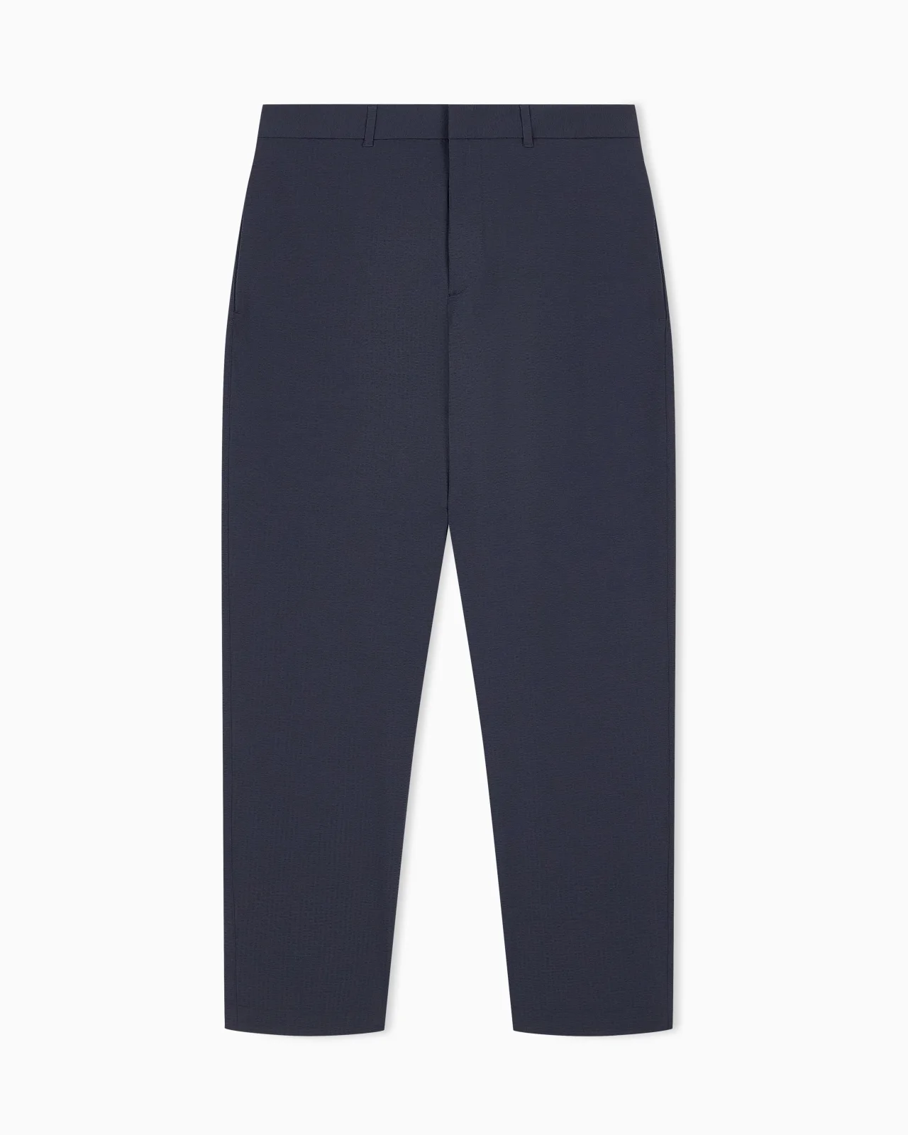 TROUSERS WITH REGULAR FIT IN NYLON SPANDEX SEERSUCKER - 1