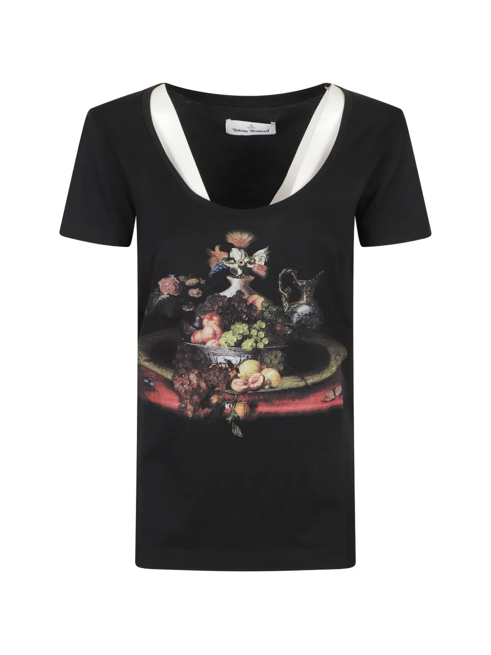 scoop-neck T-shirt - 1