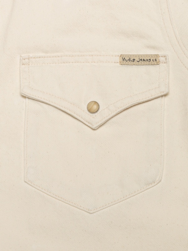 Lotta Western Denim Shirt Ivory - 4