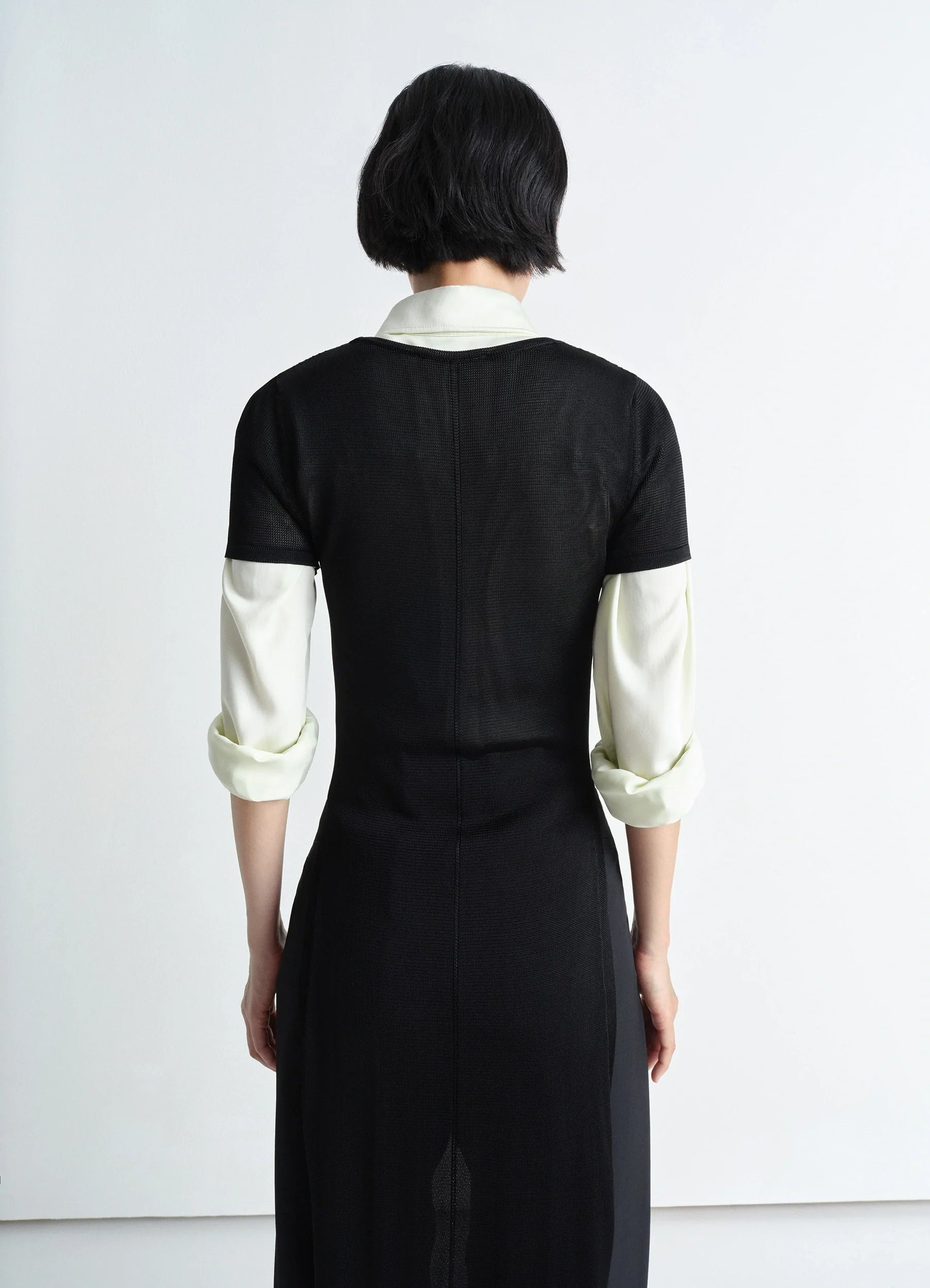 COLUMN DRESS WITH SLITS - 5