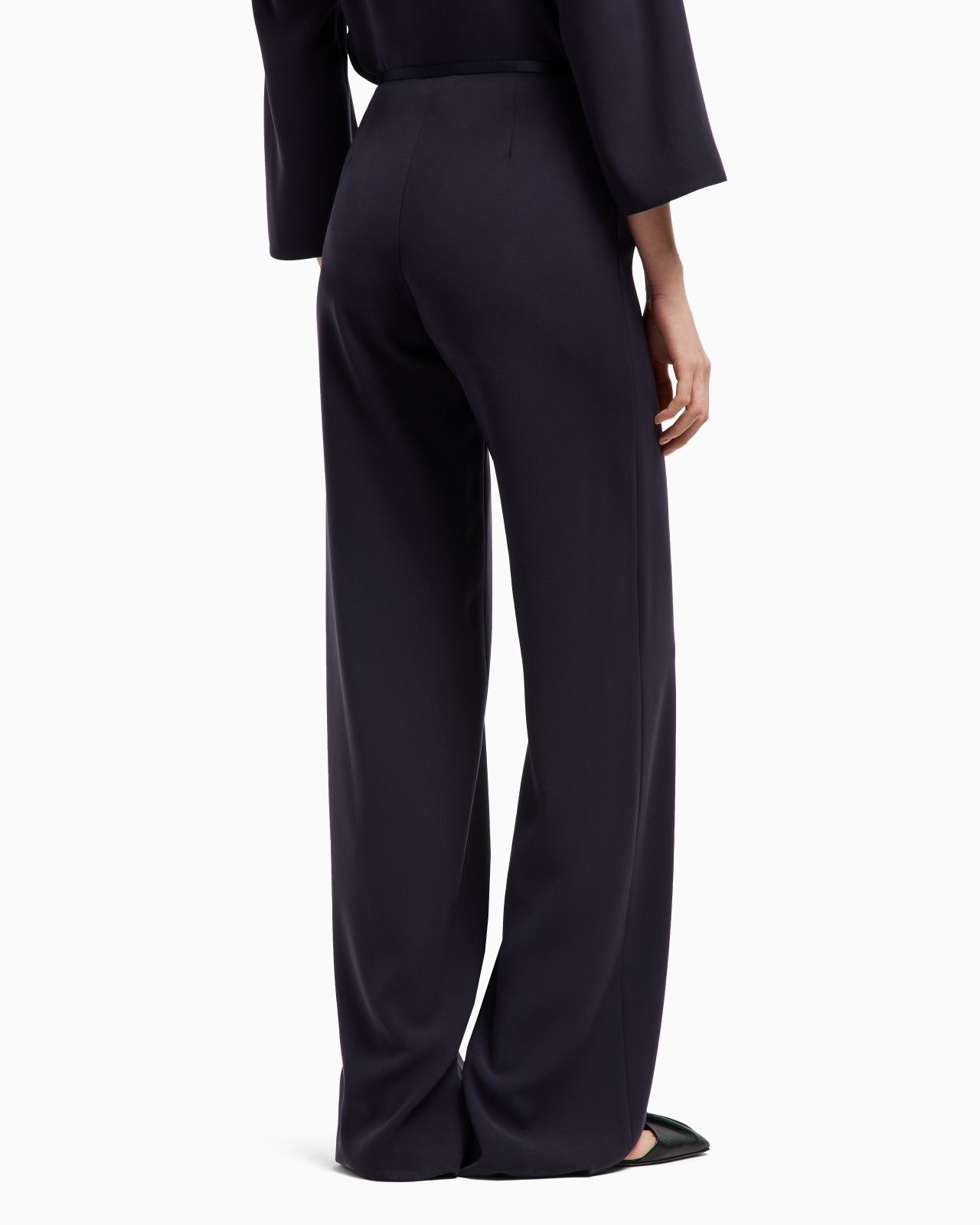 TECHNO CADY PALAZZO TROUSERS - 3