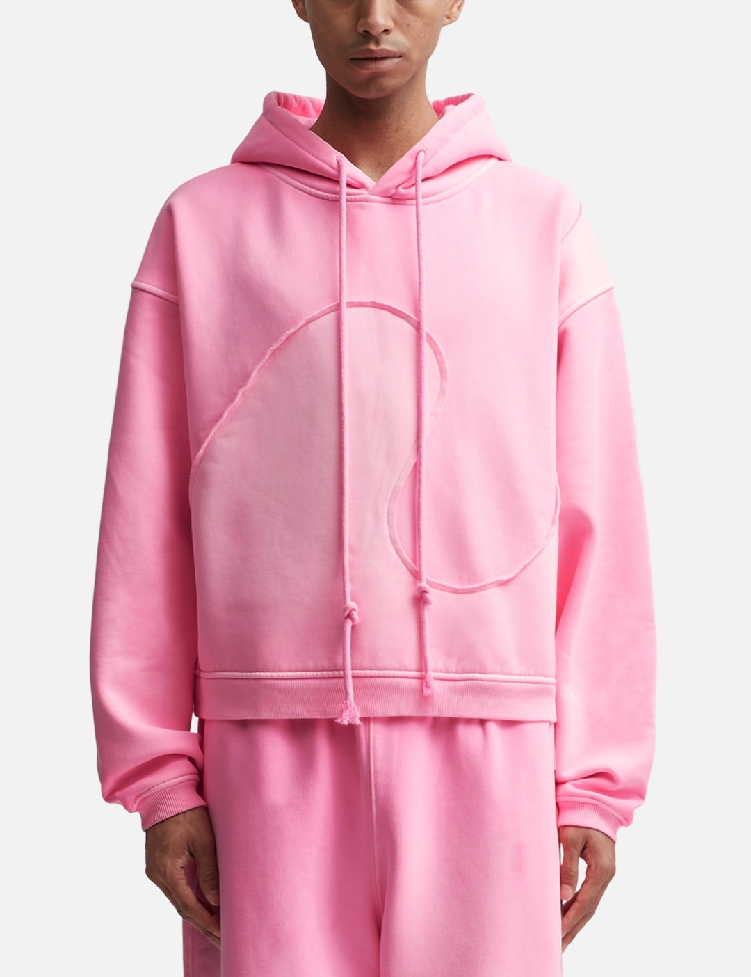 ERL UNISEX SWIRL PREMIUM FLEECE HOODIE Pink