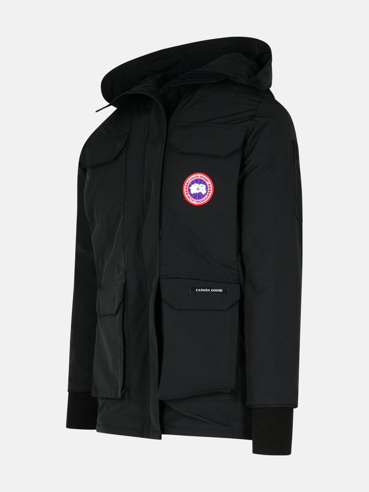 'EXPEDITION PR' BLACK POLYESTER BLEND PARKA - 2